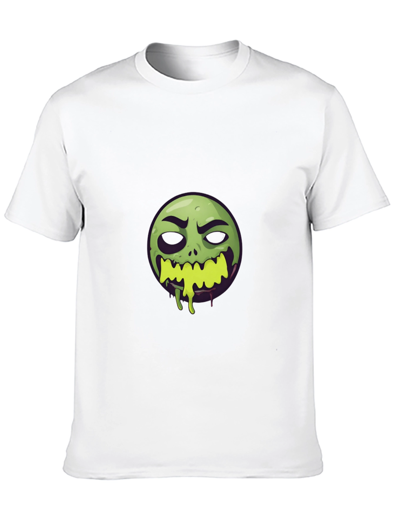 Zombie Emoji Graphic Black T-Shirt
