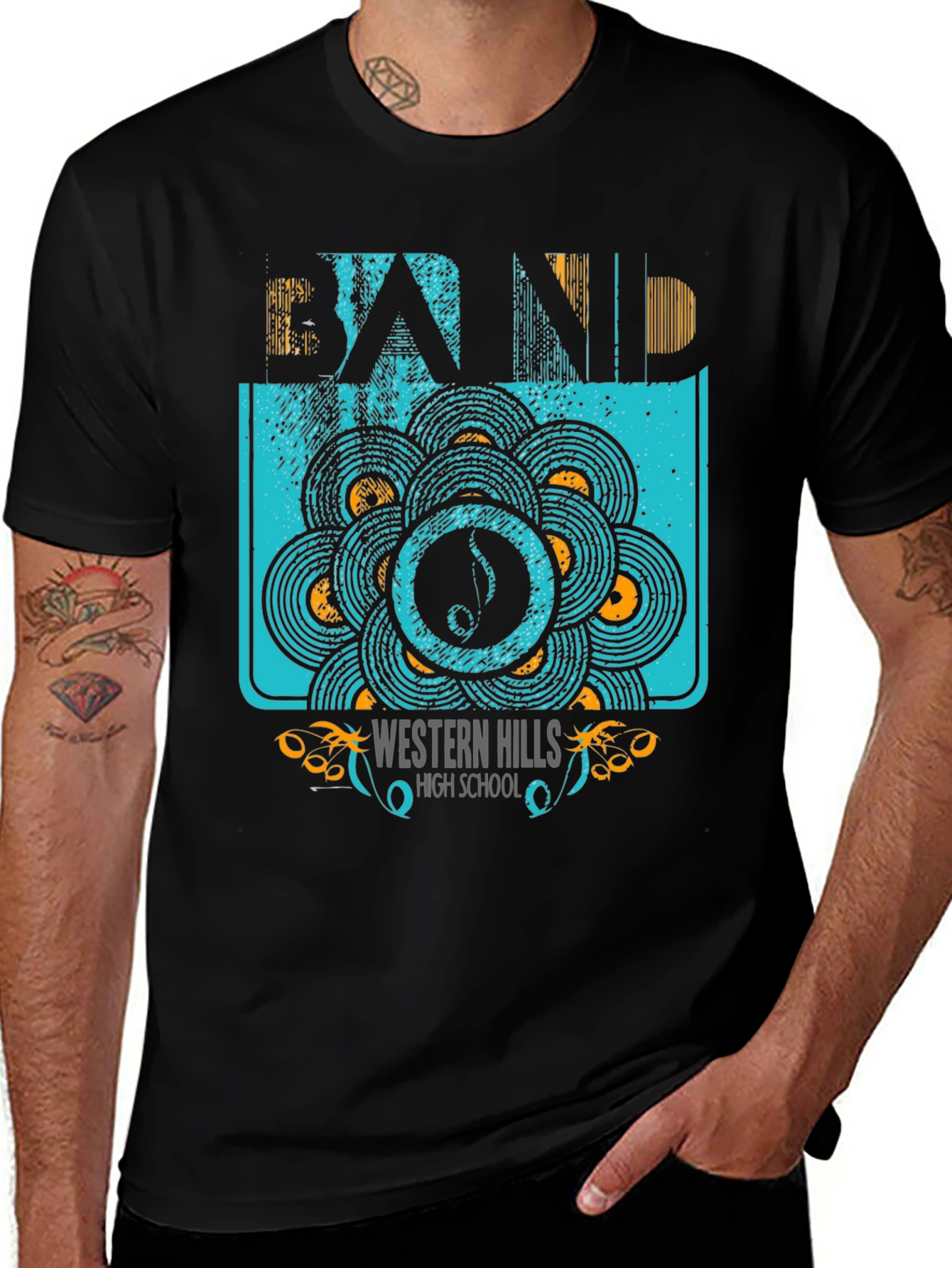 Western Hills High School Band Graphic Tee