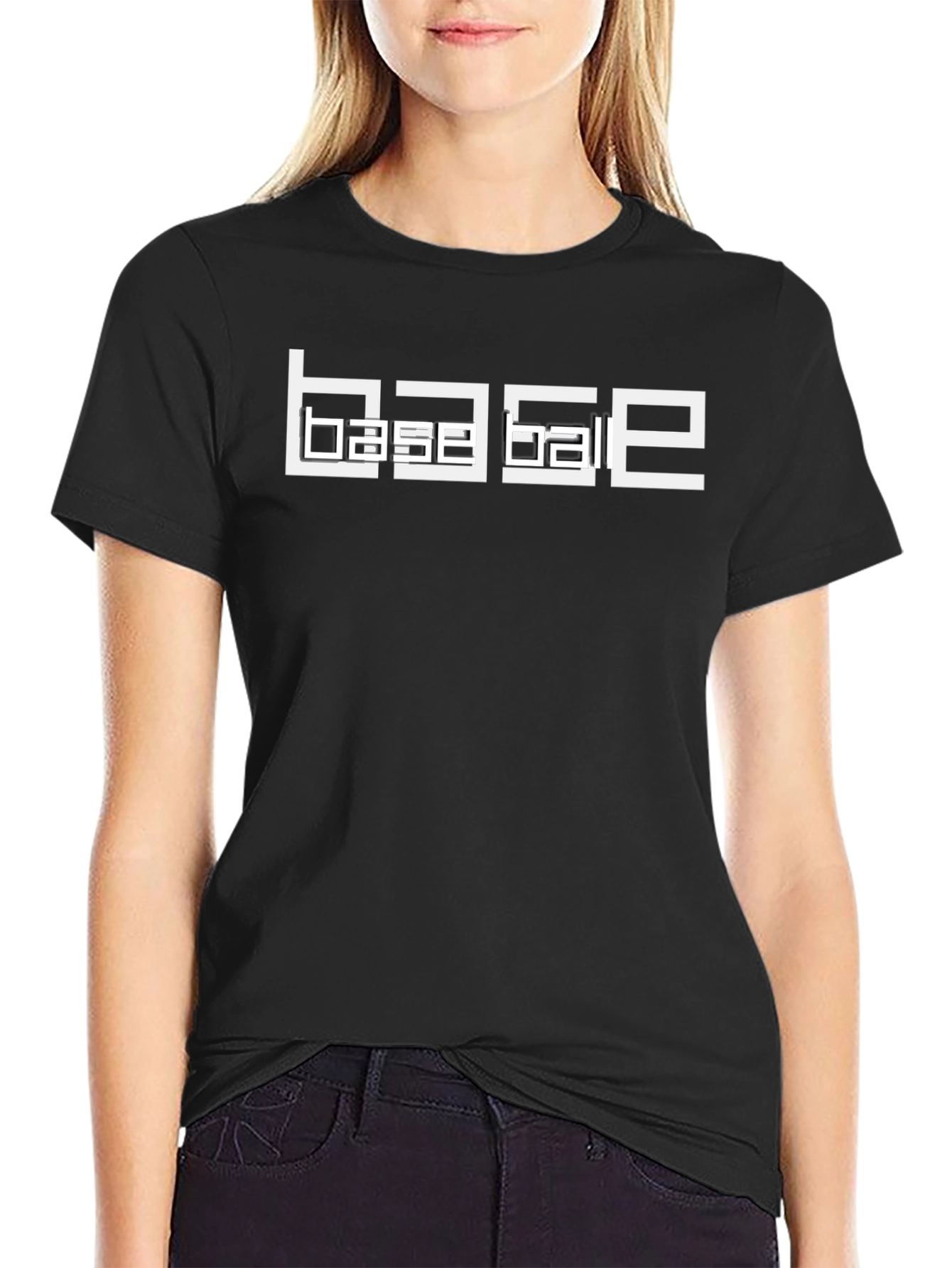 BASE Jump Graphic Tee - Black Cotton T-Shirt