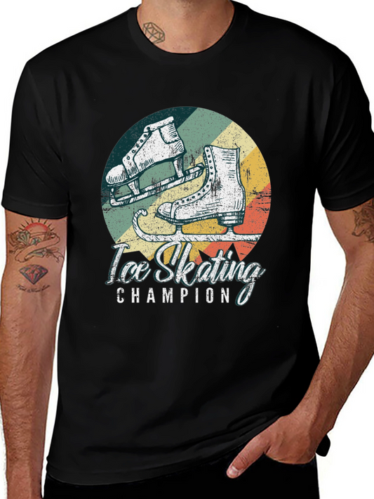 Ice Skating Champion Retro T-Shirt