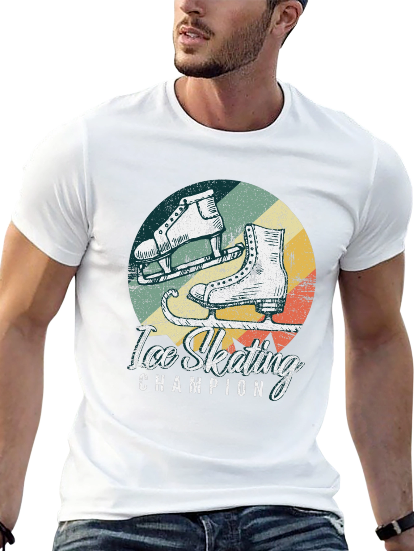Ice Skating Champion Retro T-Shirt