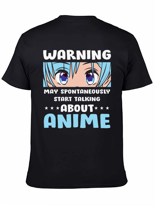 Warning Anime T-Shirt: May Spontaneously Talk About Anime