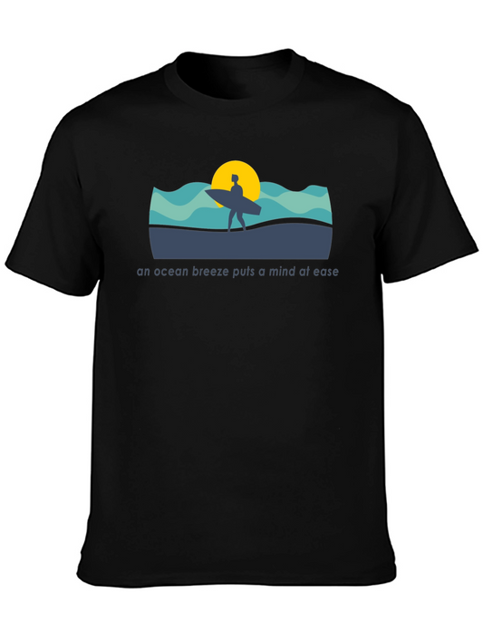 Ocean Breeze Graphic Tee - Black