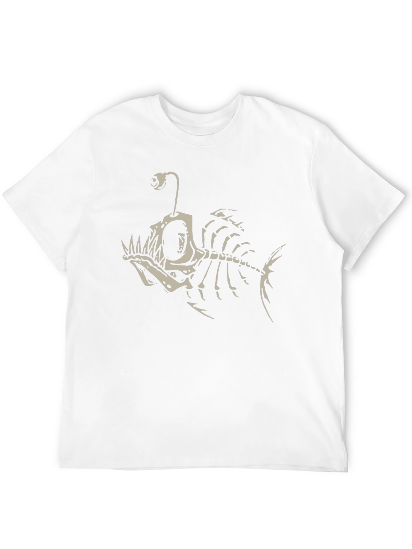 Angler Fish Skeleton Graphic T-Shirt