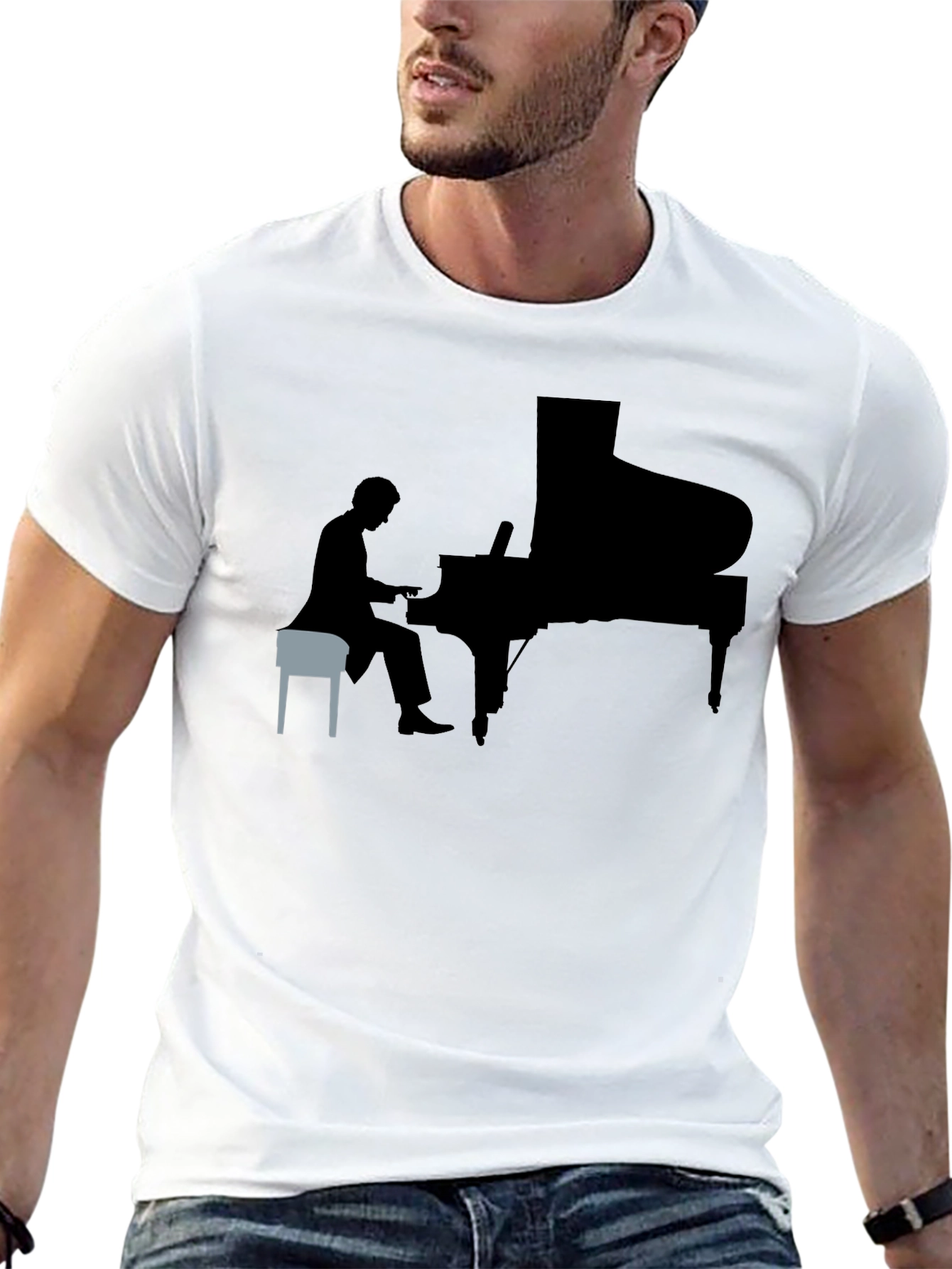 Piano Player Graphic Tee