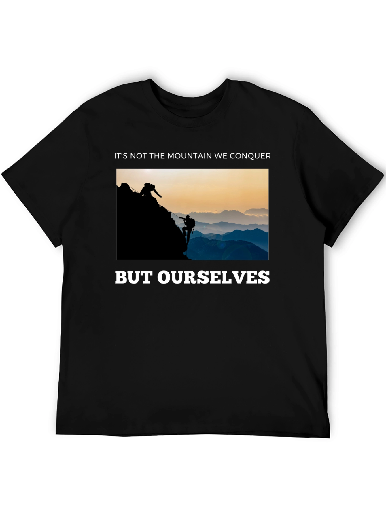 Conquer Yourself Mountain Climber Graphic Tee
