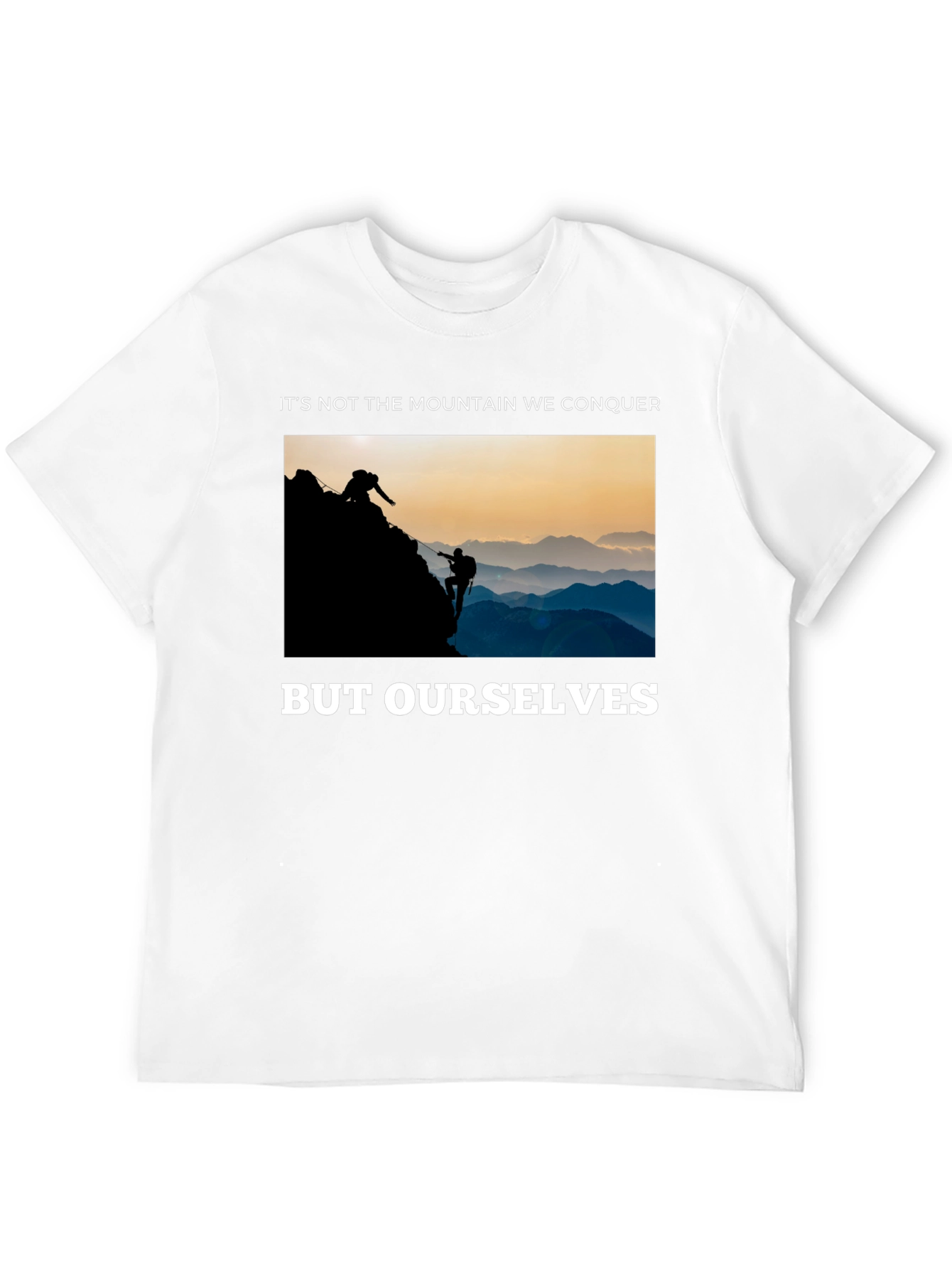 Conquer Yourself Mountain Climber Graphic Tee