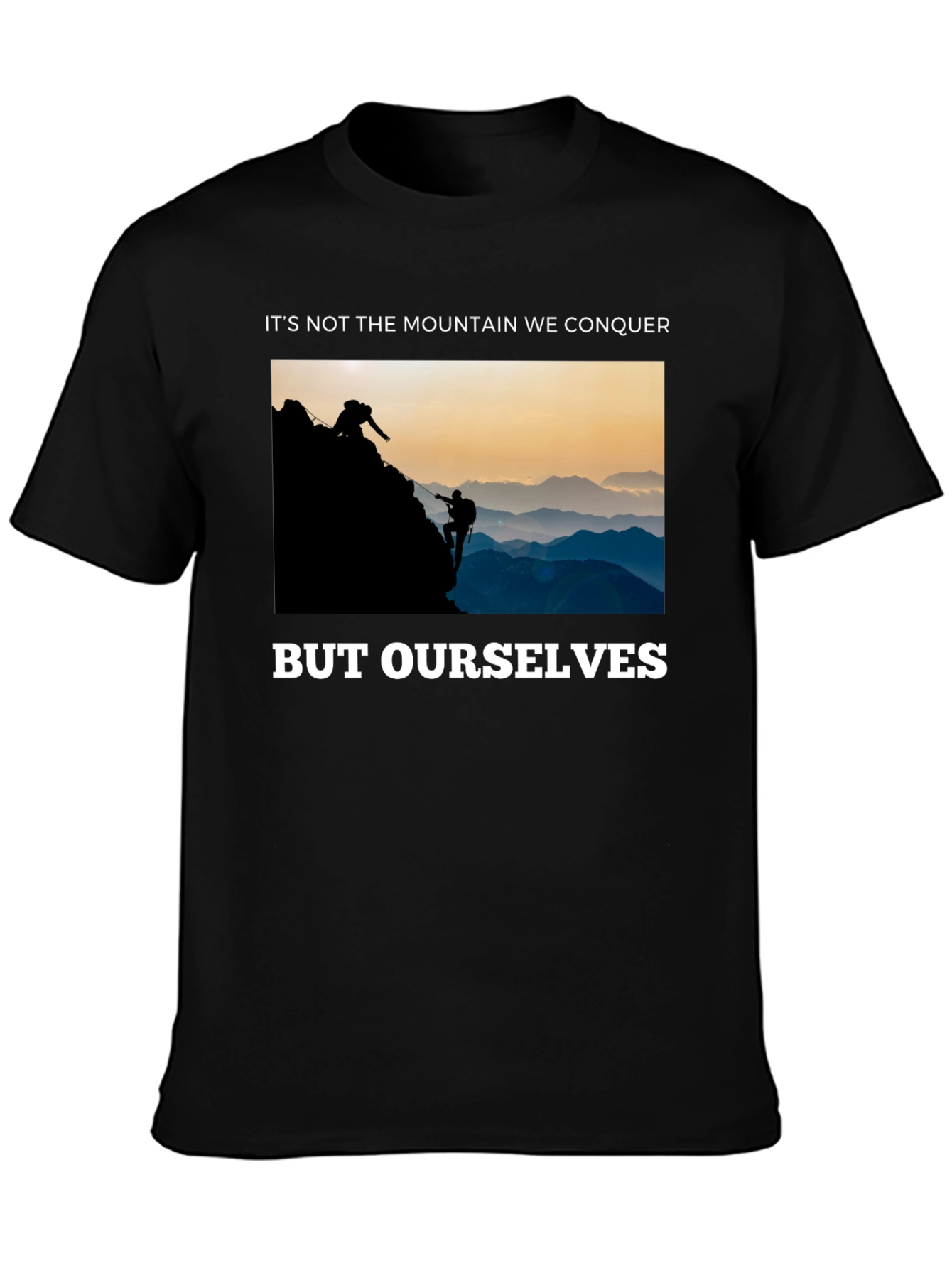 Conquer Yourself Mountain Climber Graphic Tee
