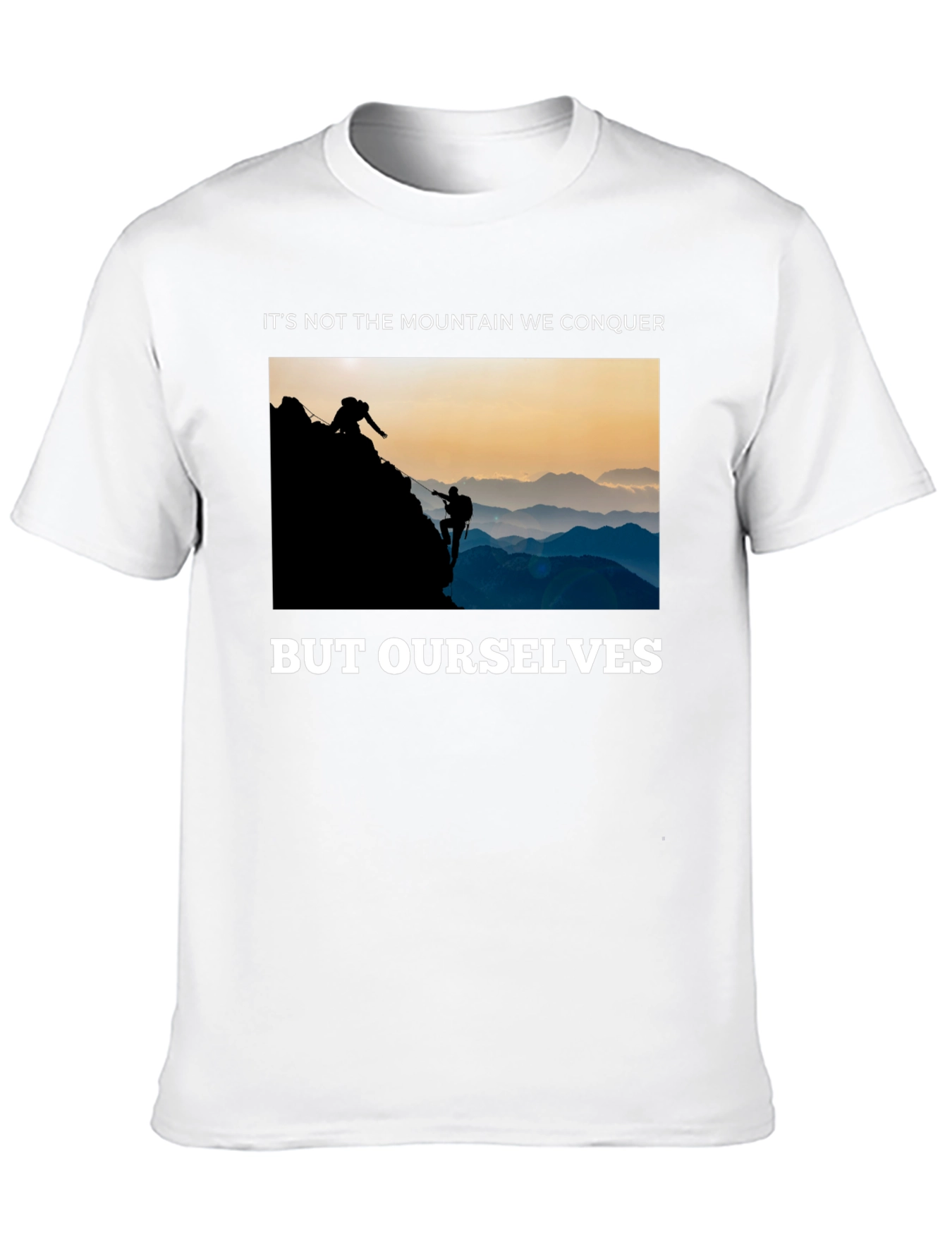 Conquer Yourself Mountain Climber Graphic Tee