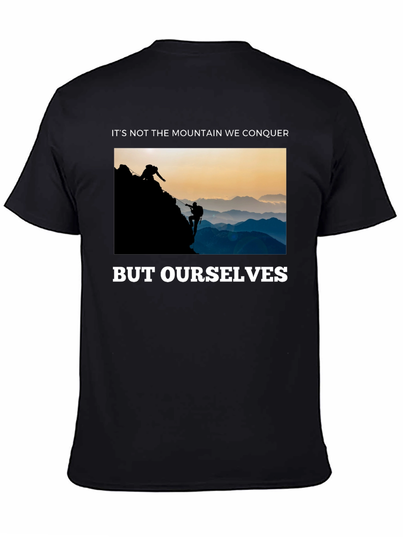 Conquer Yourself Mountain Climber Graphic Tee