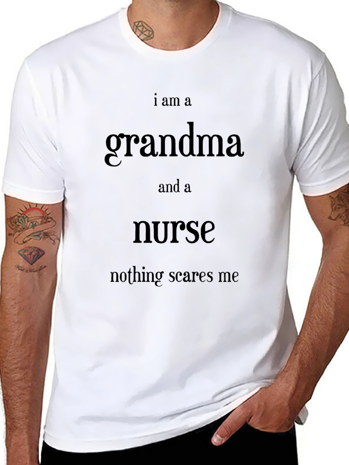 Grandma Nurse T-Shirt - Nothing Scares Me!