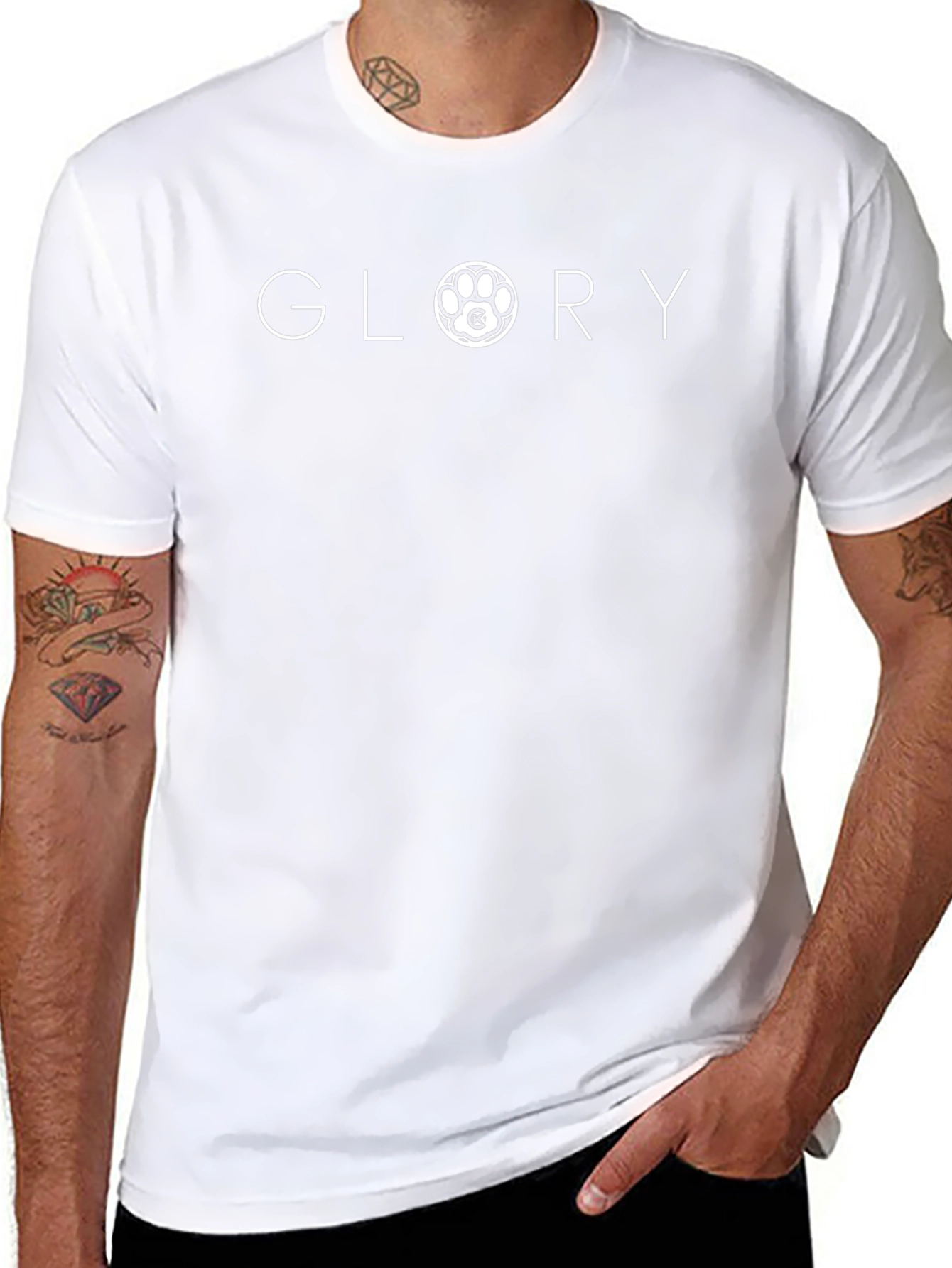 GLORY Graphic Tee - Black Cotton Blend