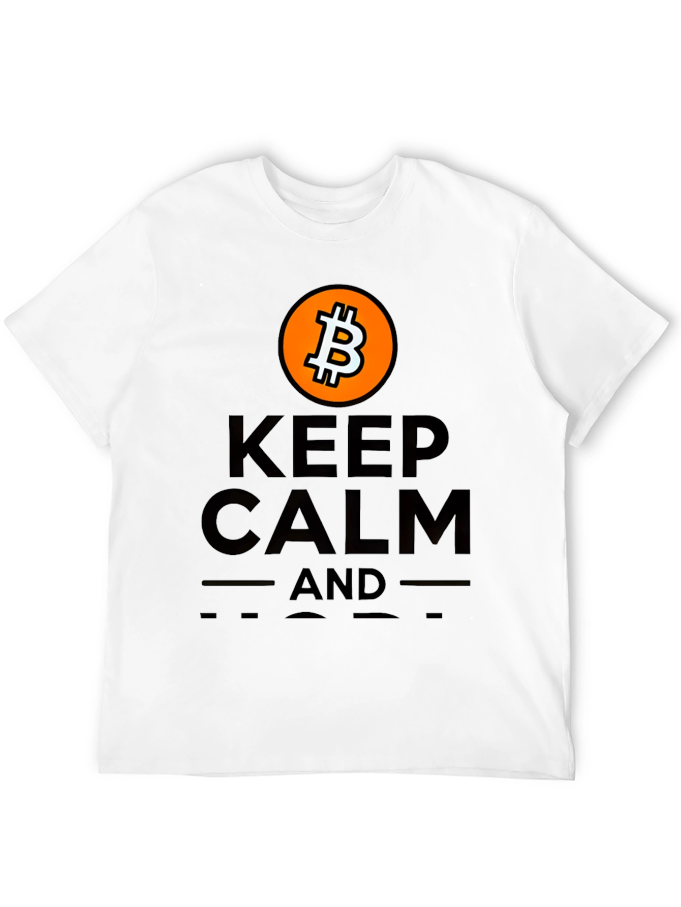 Keep Calm and Bitcoin Black T-Shirt