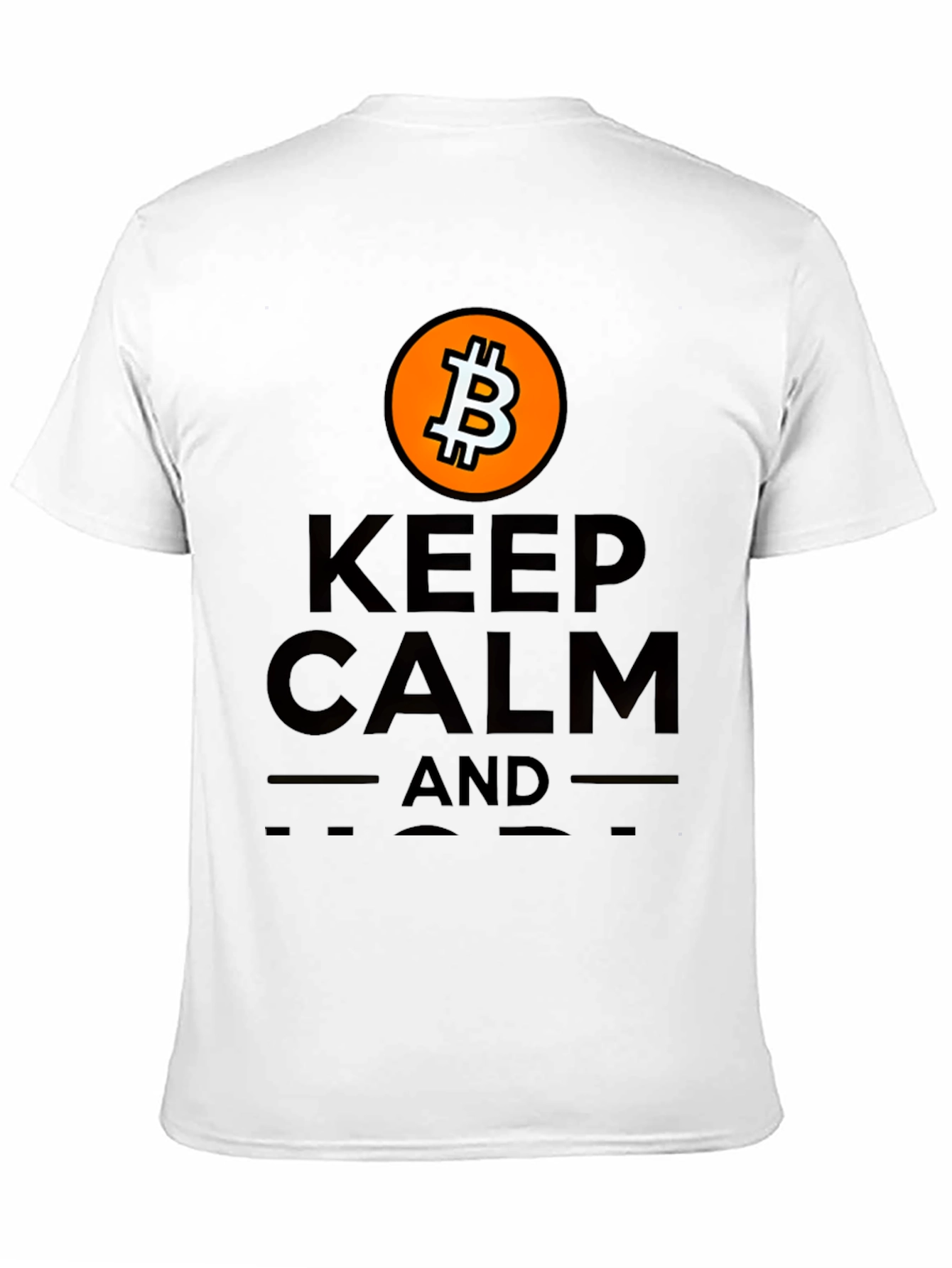 Keep Calm and Bitcoin Black T-Shirt