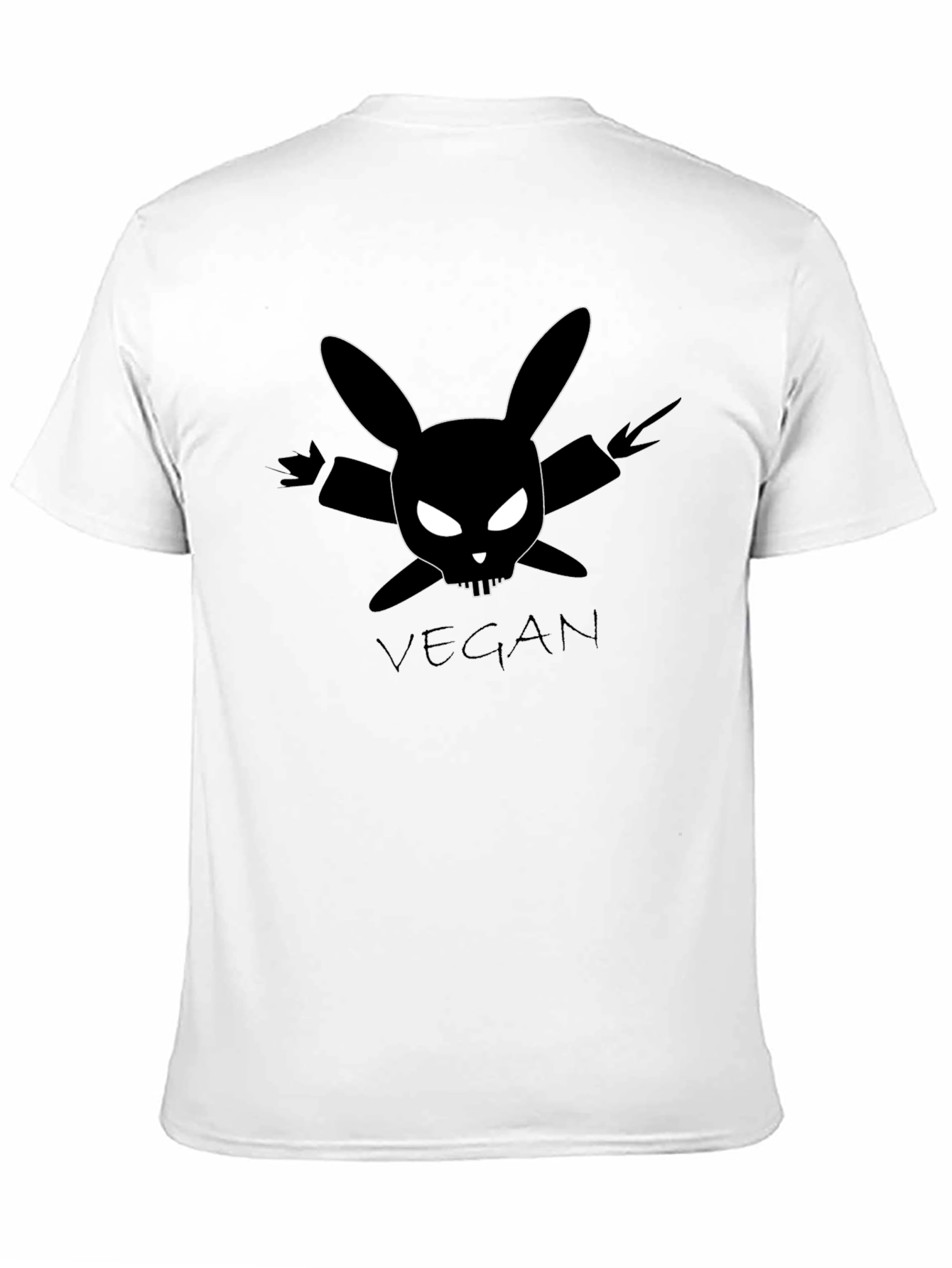 Vegan Rabbit Skull T-Shirt