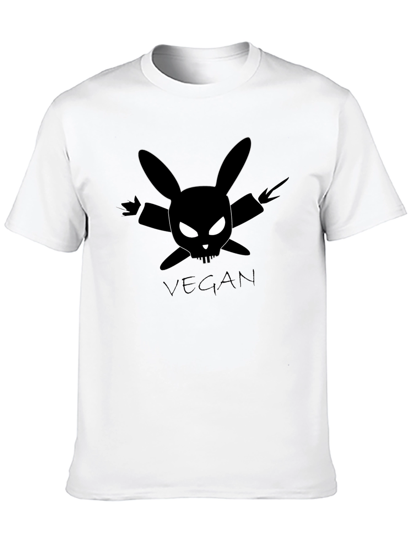 Vegan Rabbit Skull T-Shirt