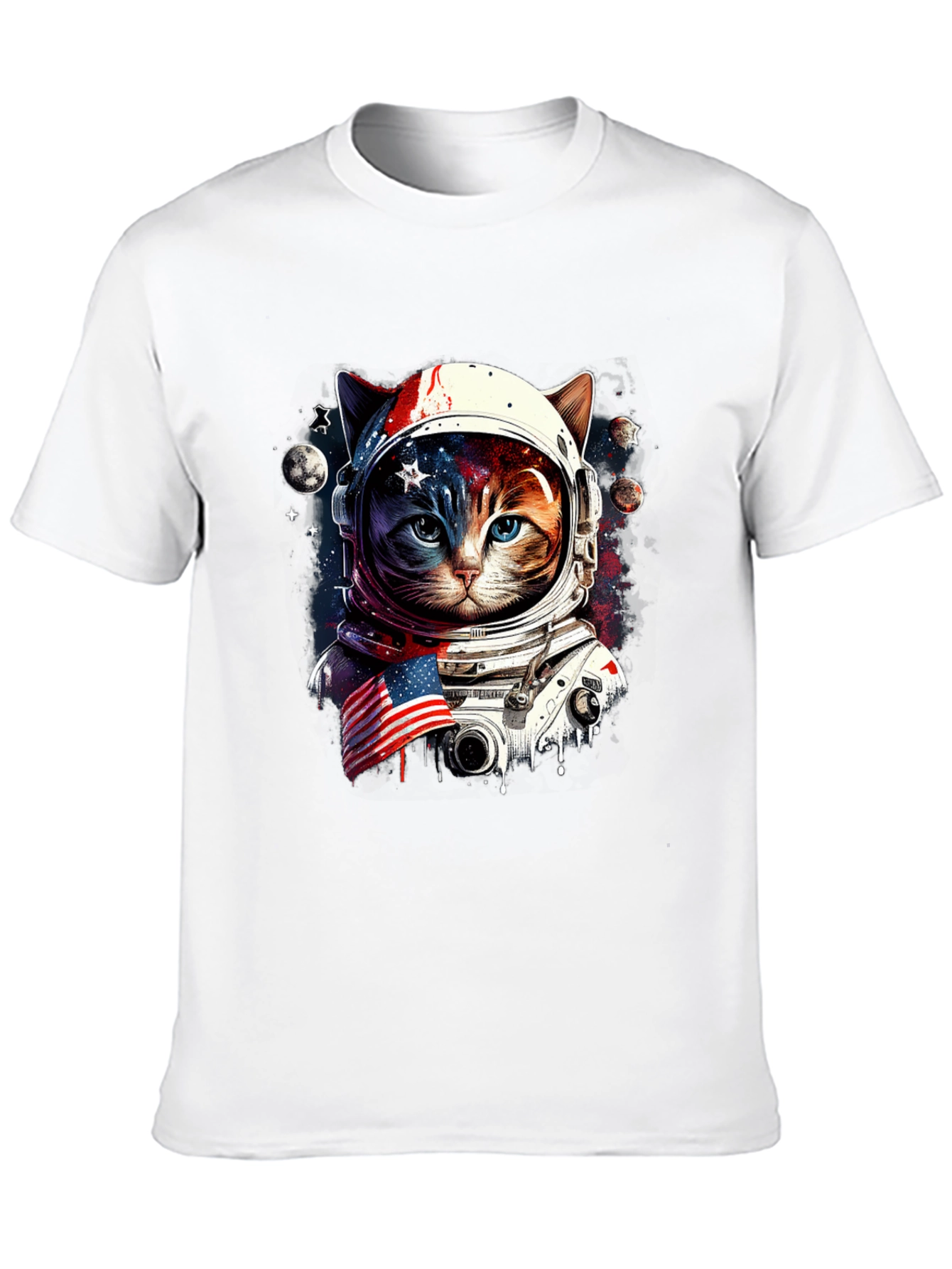Astronaut Cat Graphic Tee