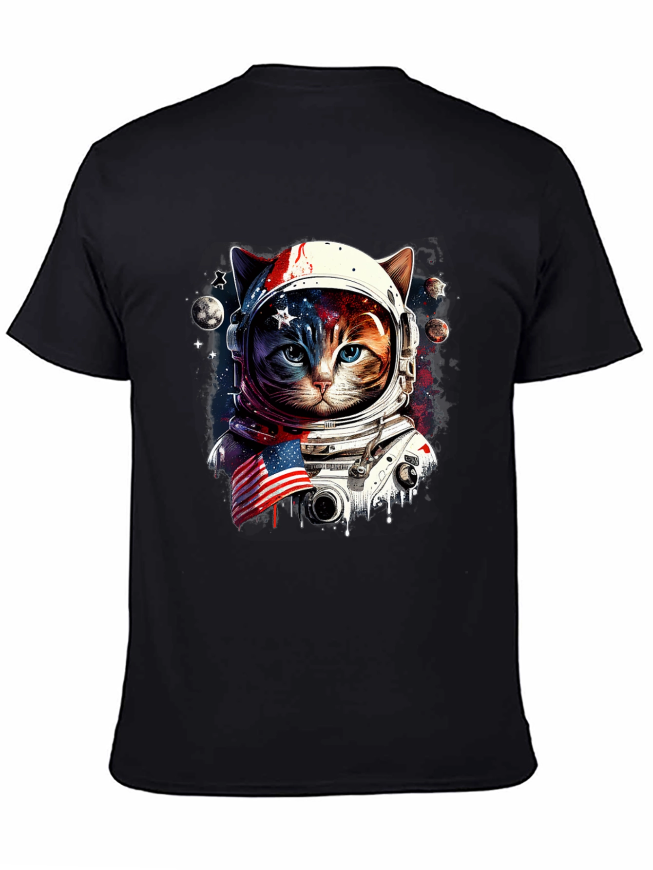 Astronaut Cat Graphic Tee