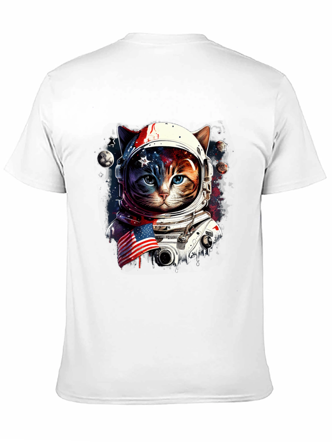 Astronaut Cat Graphic Tee