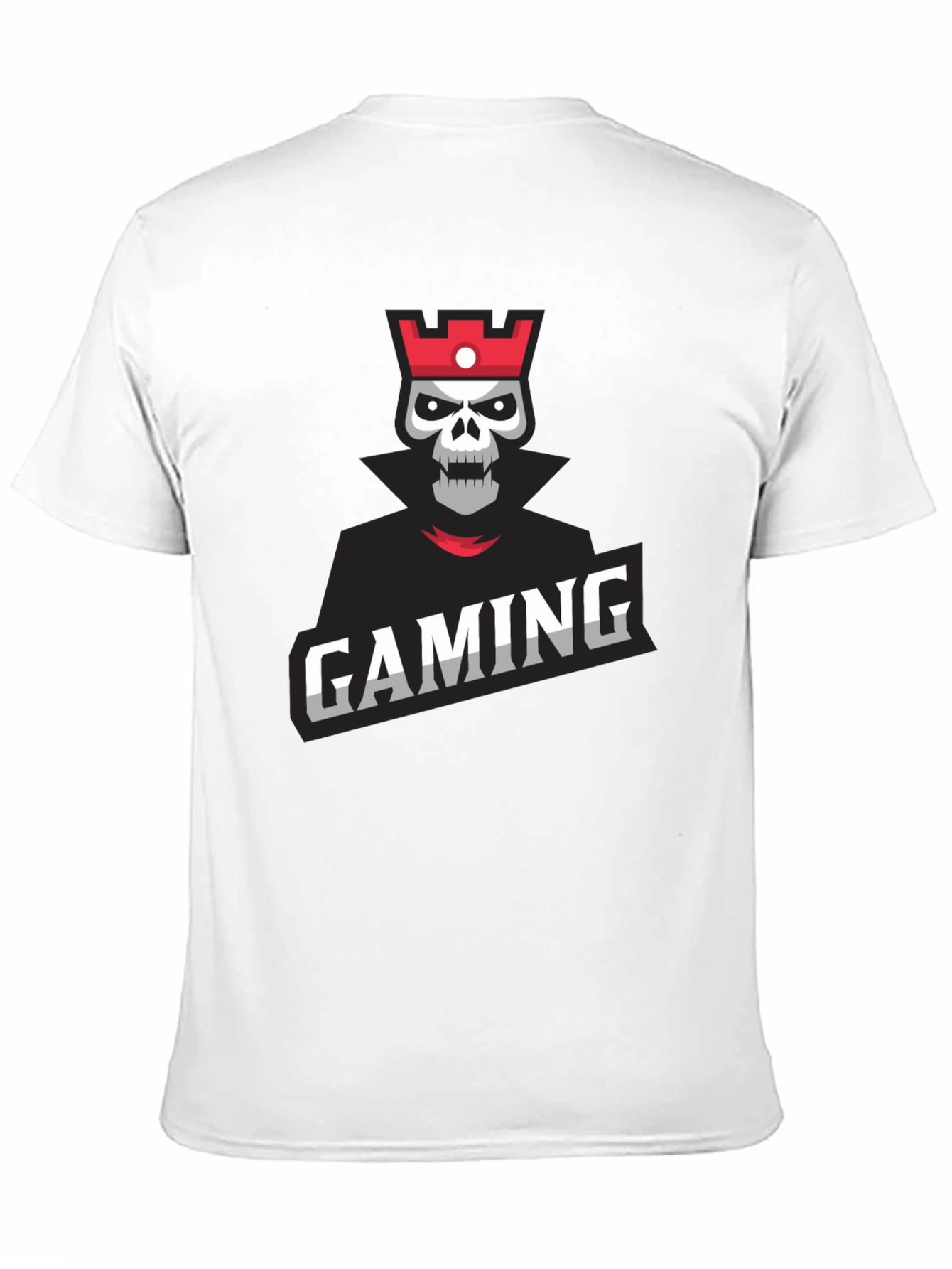 Gaming Skull King Graphic Tee - Black