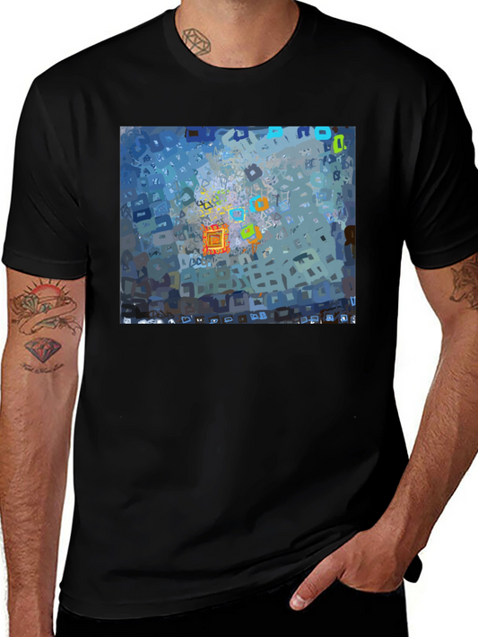 Abstract Pixel Art T-Shirt - Modern Graphic Tee