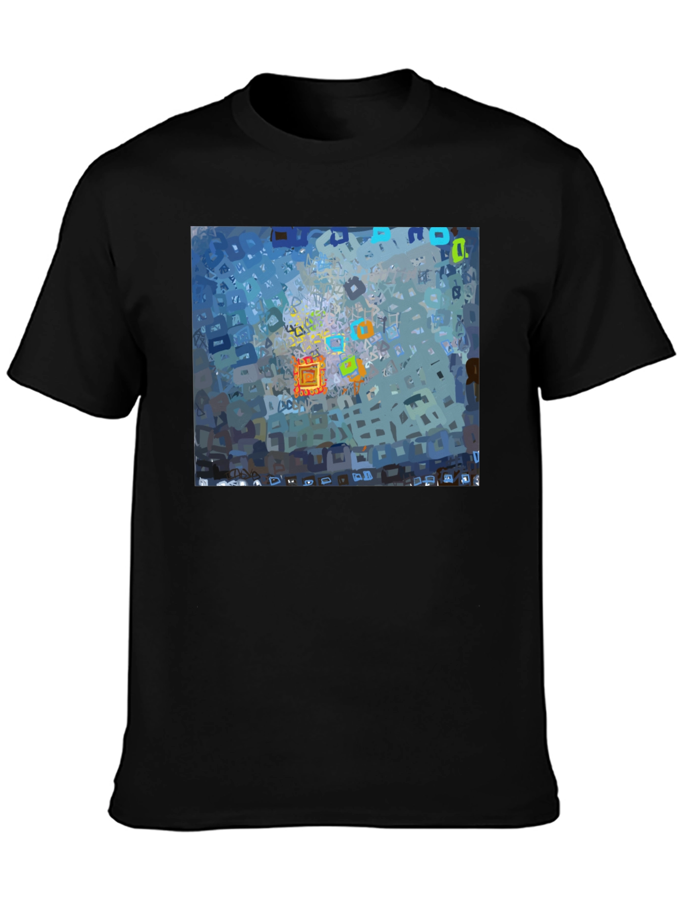 Abstract Pixel Art T-Shirt - Modern Graphic Tee