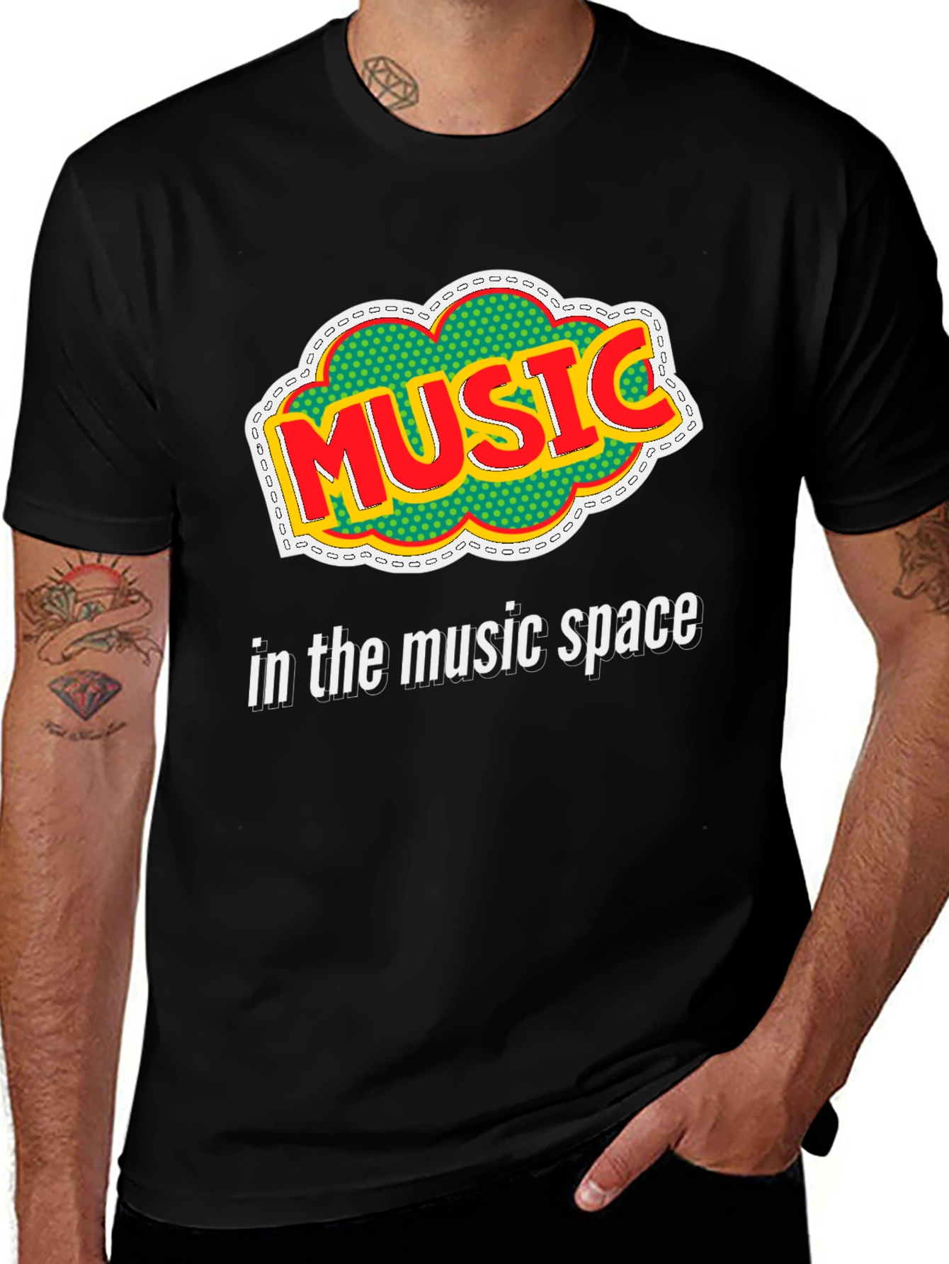 Music in the Music Space Graphic Tee