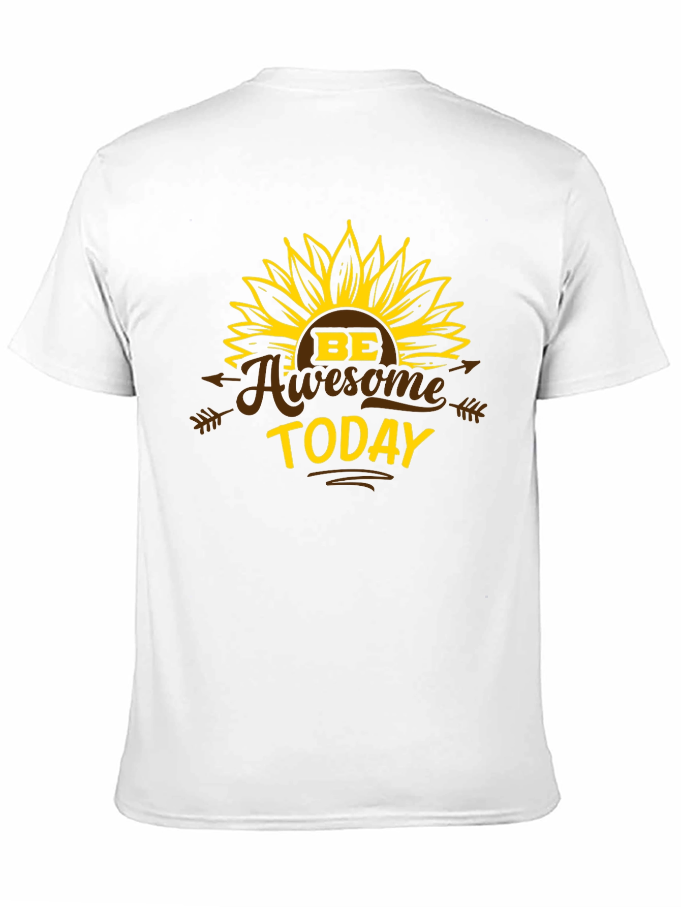 Be Awesome Today Sunflower Graphic T-Shirt