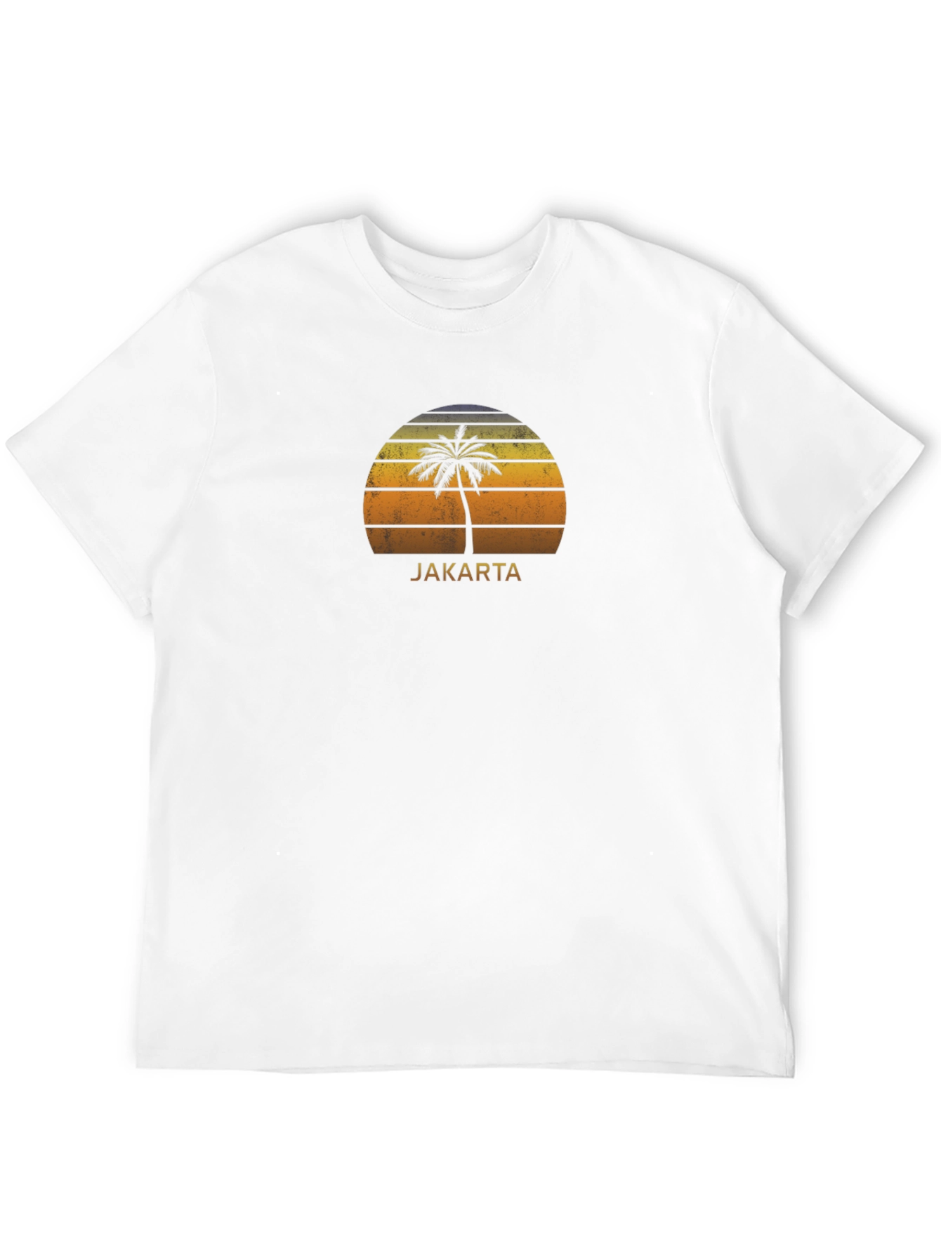 Jakarta Palm Tree Sunset Graphic Tee