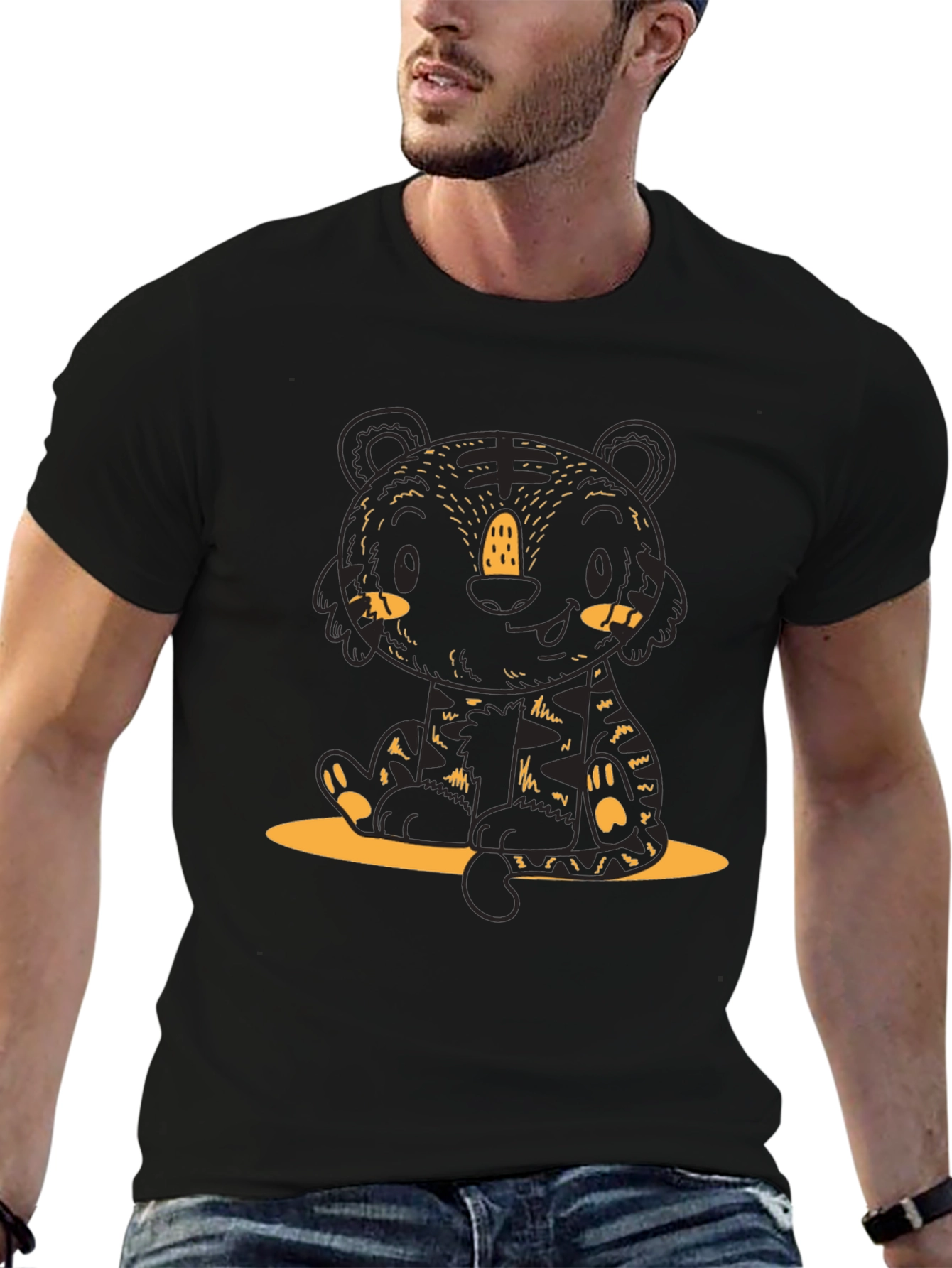Cute Cartoon Tiger Graphic Tee