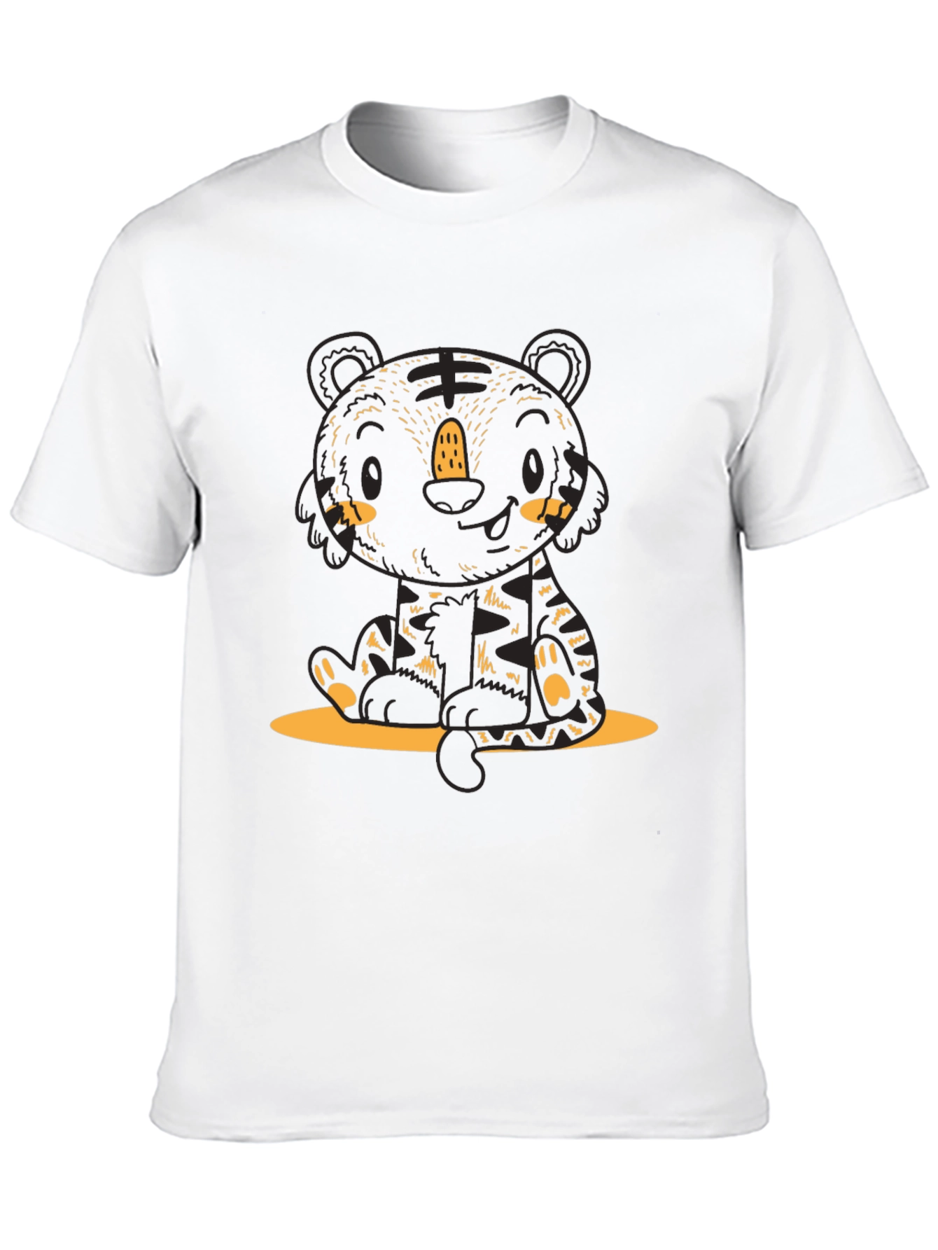Cute Cartoon Tiger Graphic Tee