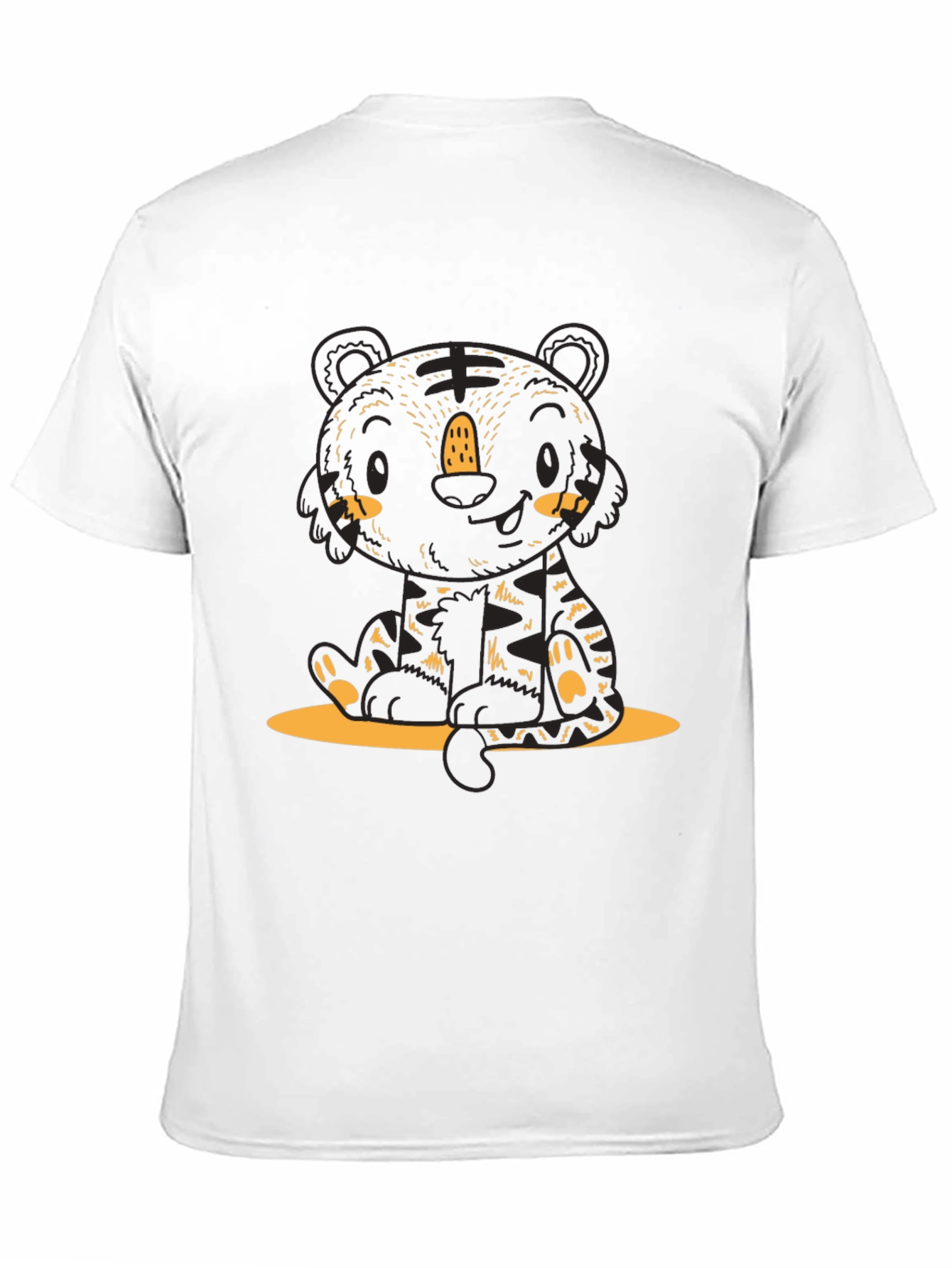Cute Cartoon Tiger Graphic Tee