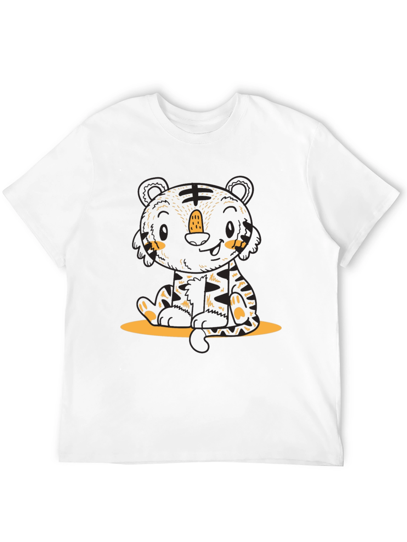 Cute Cartoon Tiger Graphic Tee