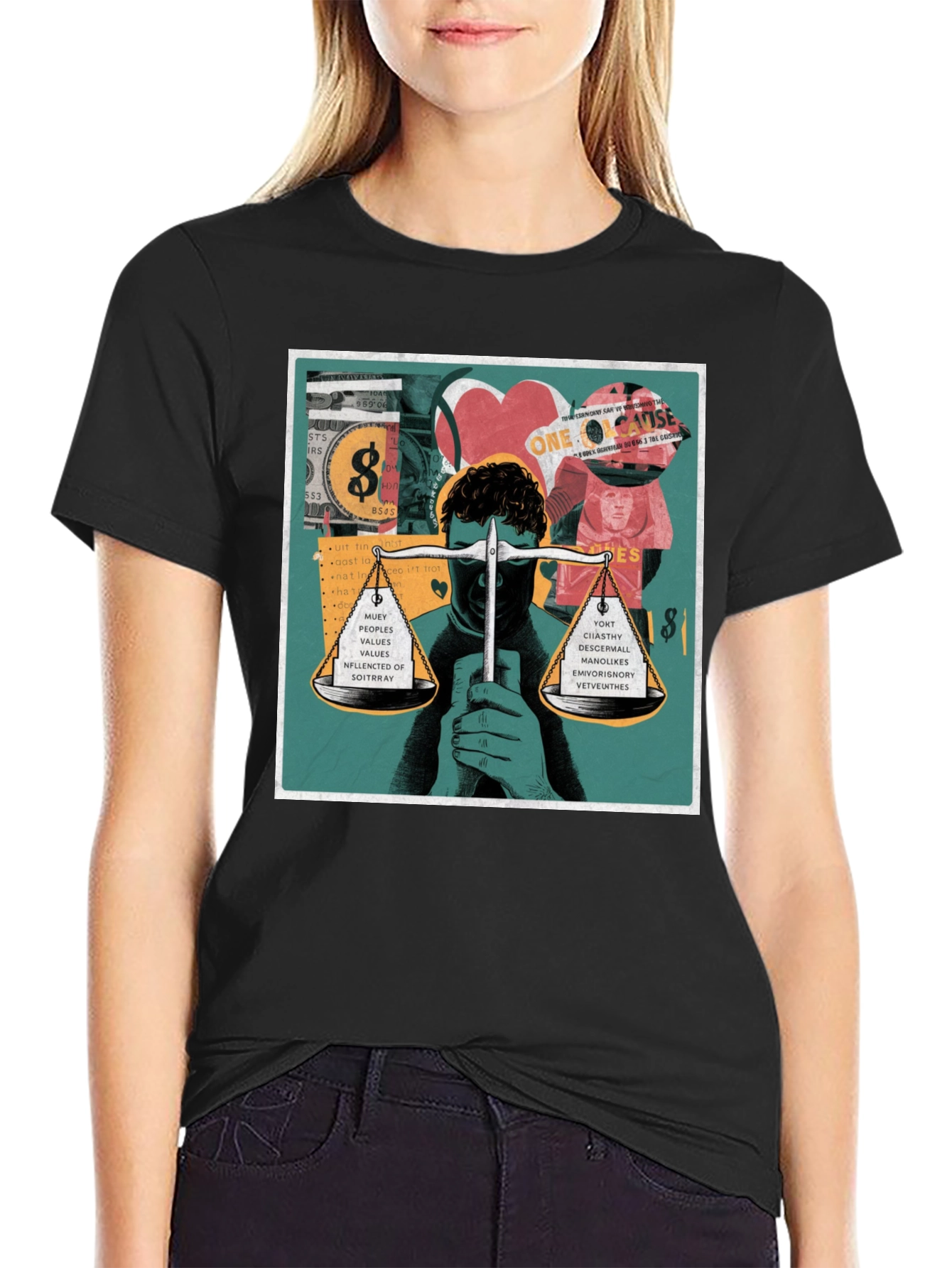 Unique Graphic Print T-Shirt