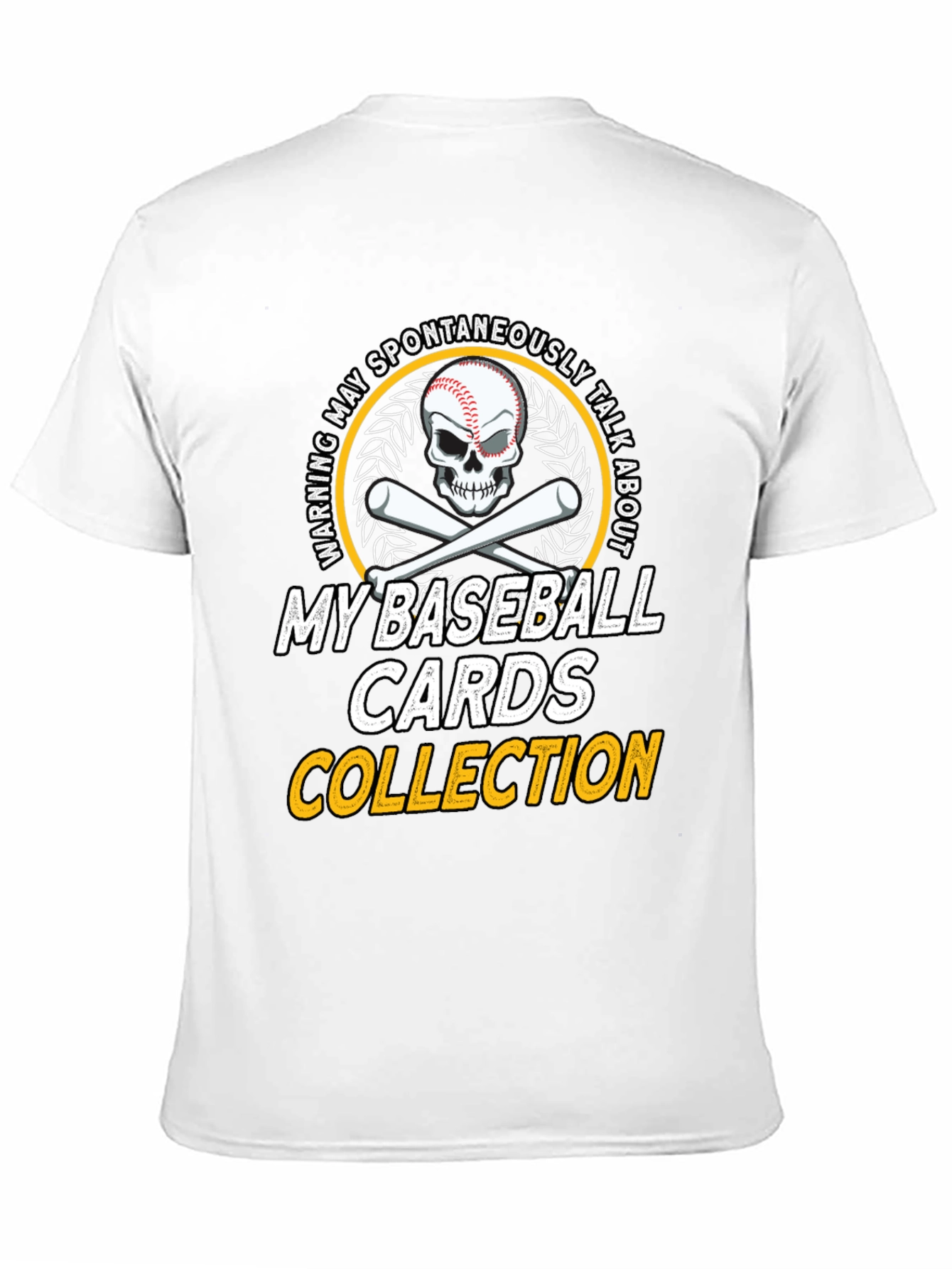 Baseball Cards Collection T-Shirt - Warning May Spontaneously Talk