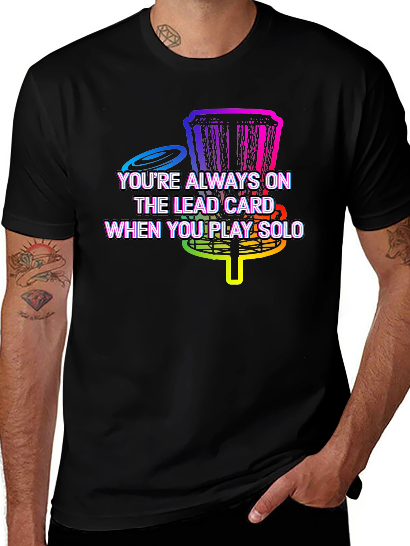 Lead Card Solo Disc Golf T-Shirt
