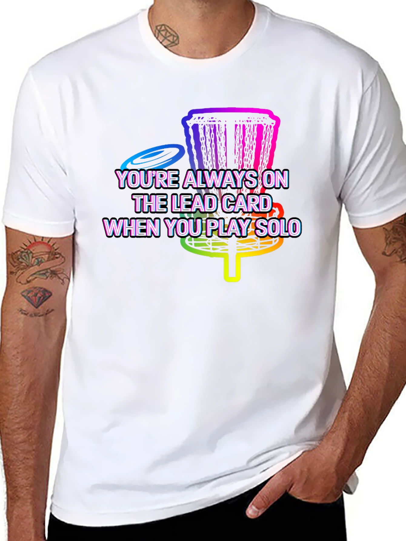 Lead Card Solo Disc Golf T-Shirt