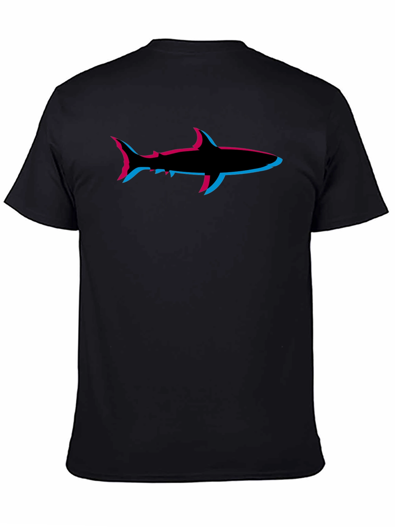 Shark T-Shirt: Retro 3D Style