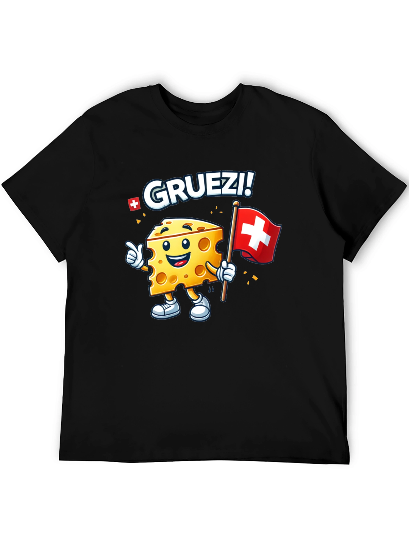 Gruetzi Cheese Swiss Flag T-Shirt