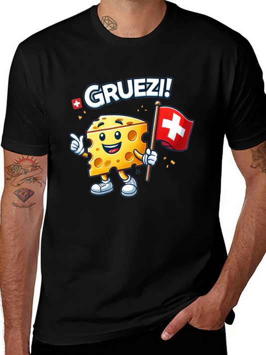 Gruetzi Cheese Swiss Flag T-Shirt