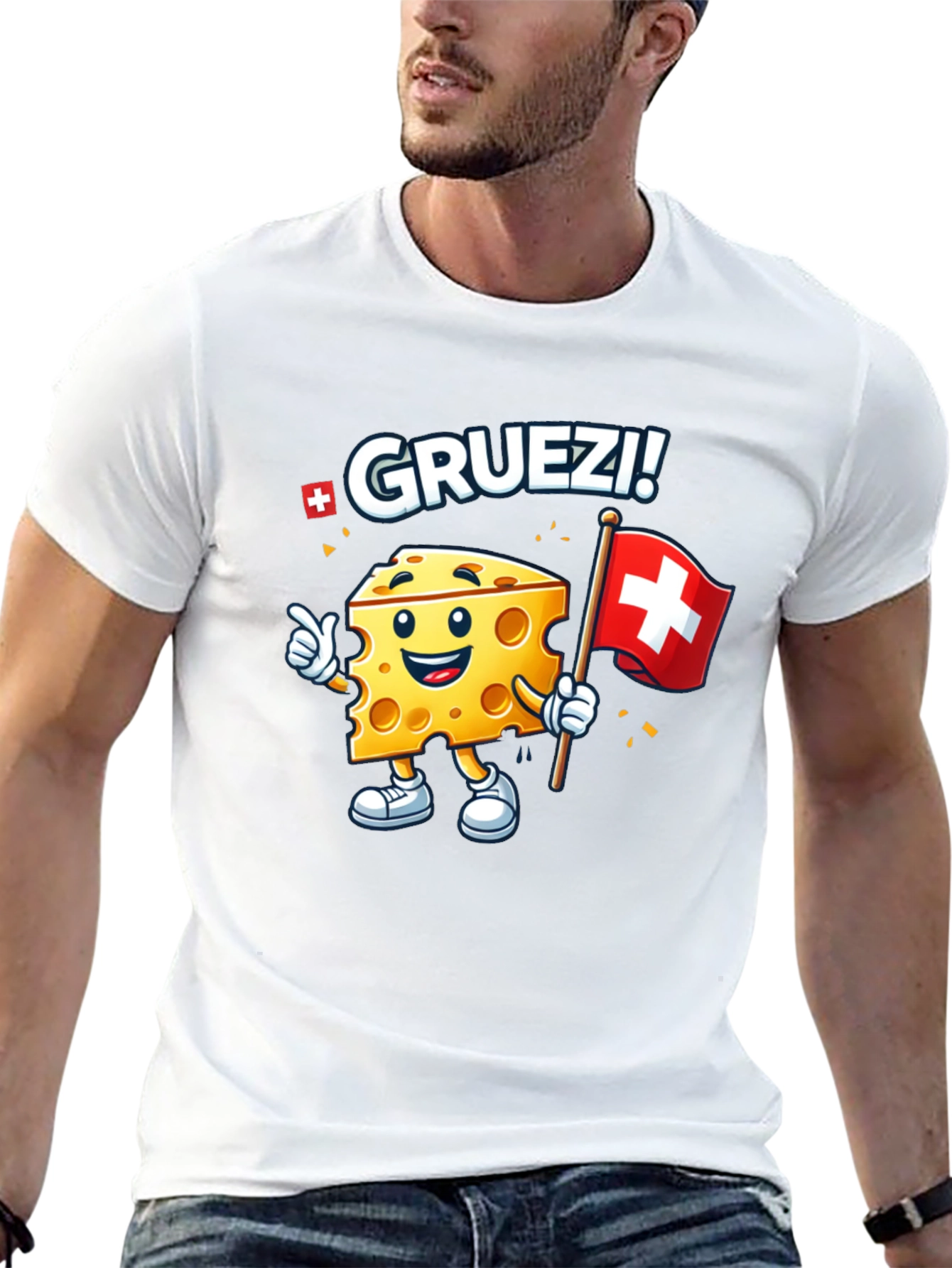Gruetzi Cheese Swiss Flag T-Shirt