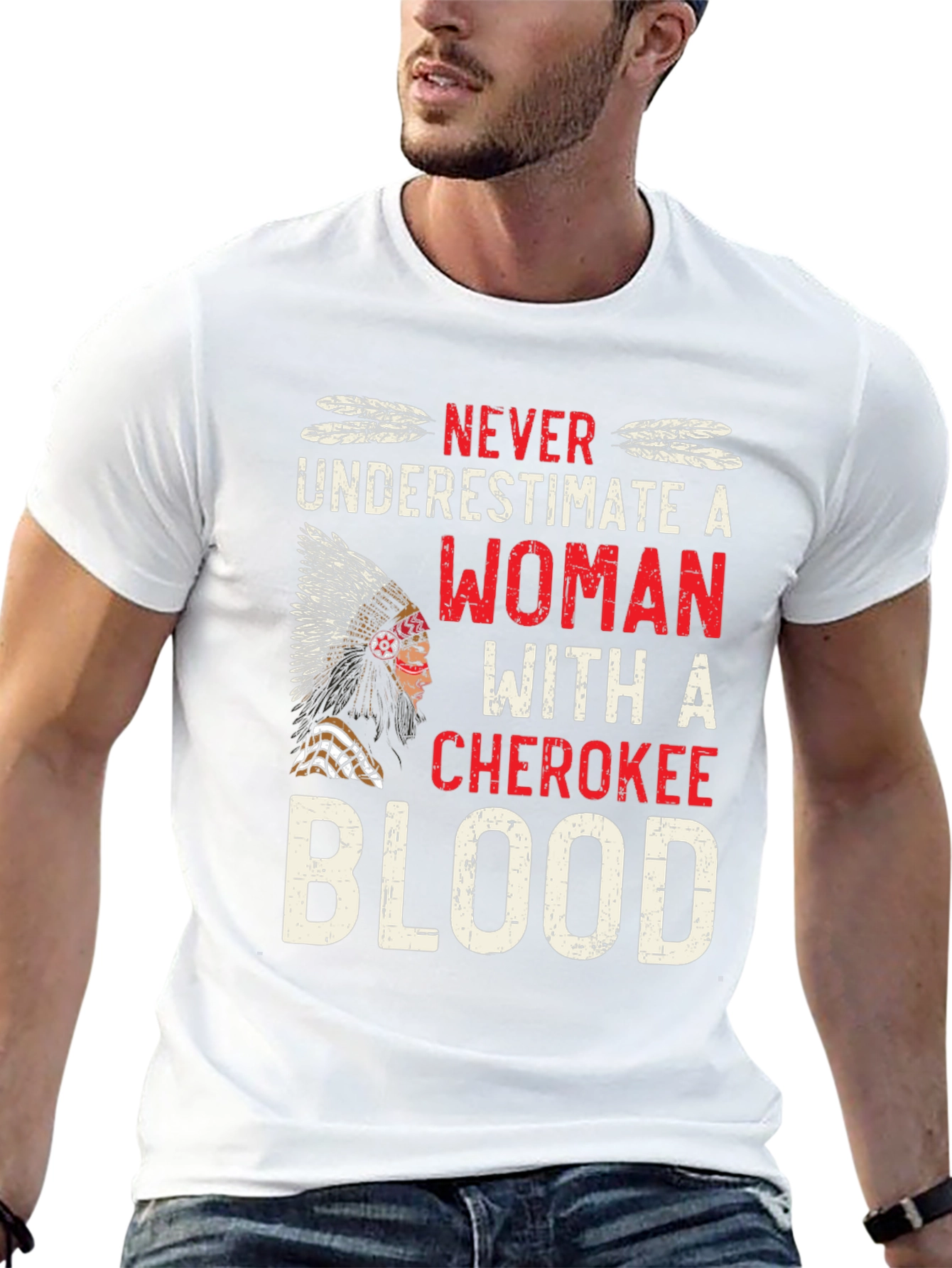 Cherokee Blood Woman Graphic T-Shirt