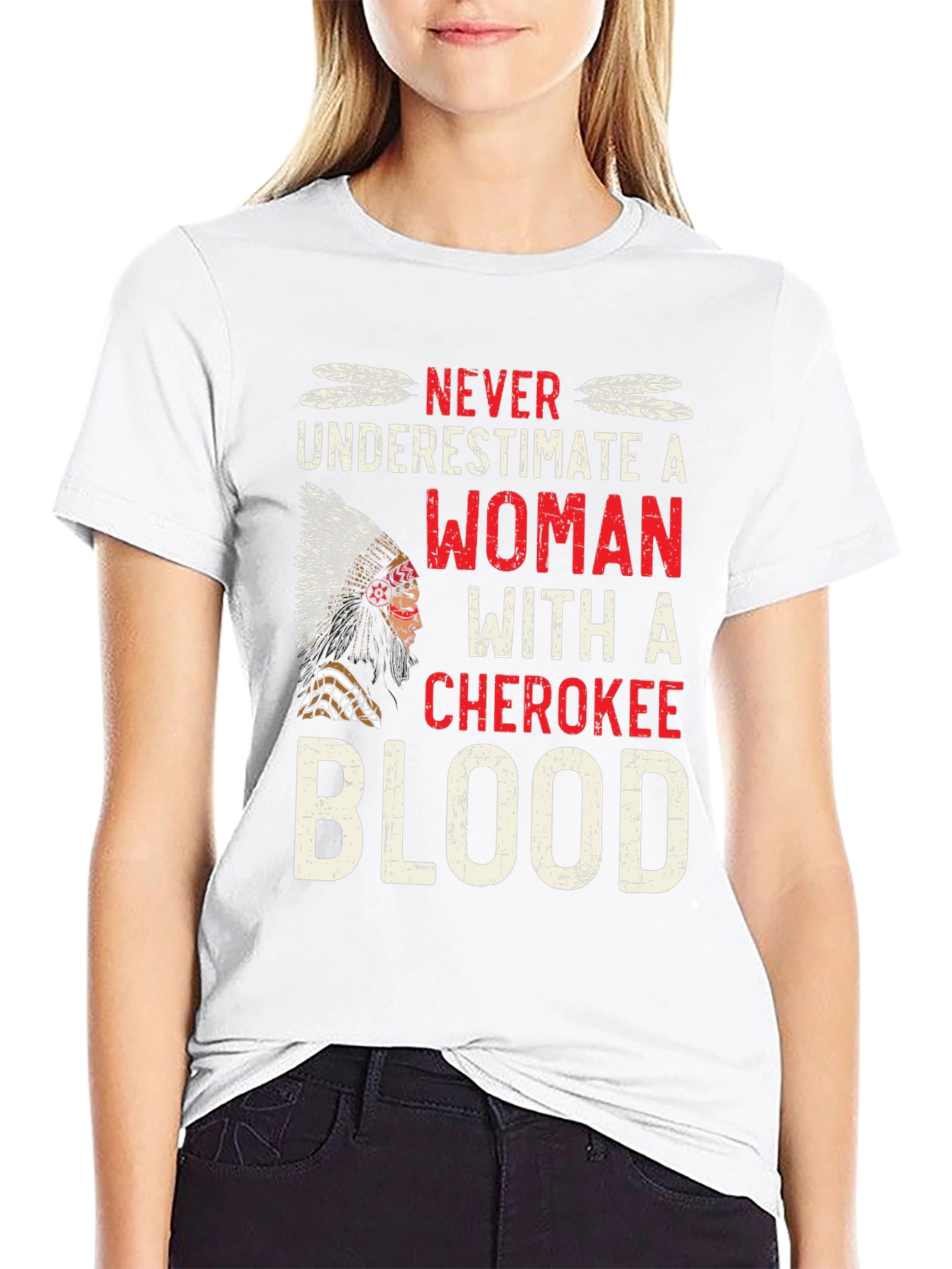 Cherokee Blood Woman Graphic T-Shirt