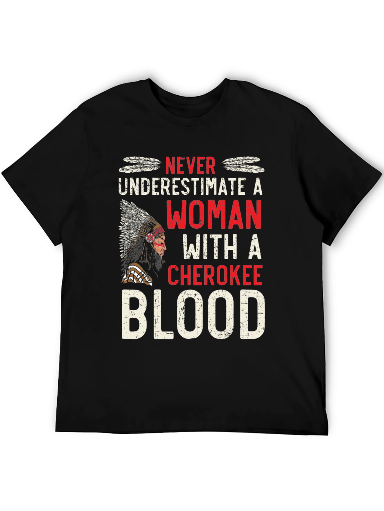 Cherokee Blood Woman Graphic T-Shirt