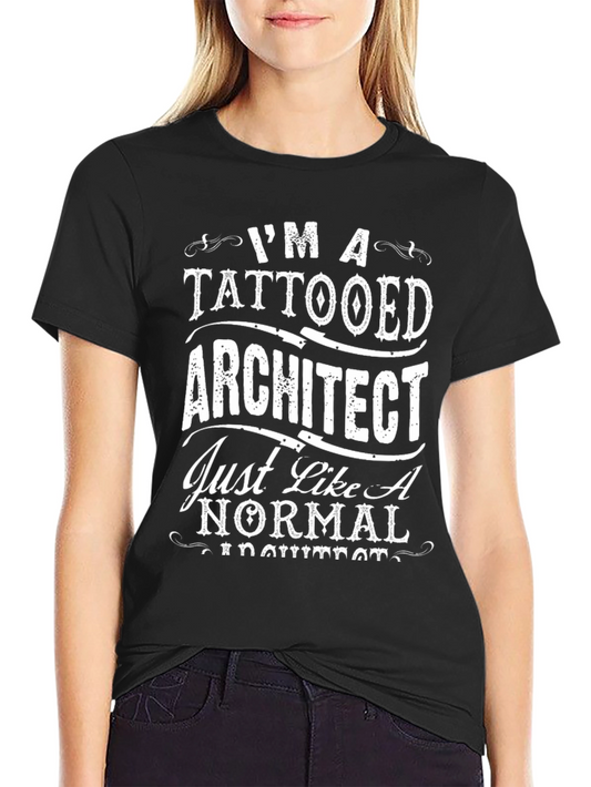Tattooed Architect Graphic T-Shirt - Black