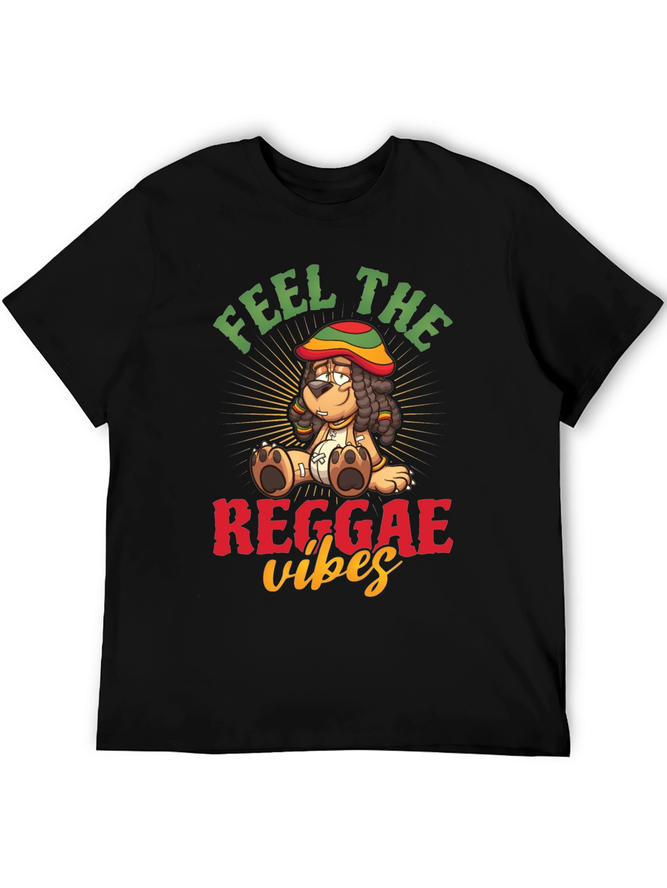 Feel the Reggae Vibes Dog T-Shirt – Cool Music Graphic Tee
