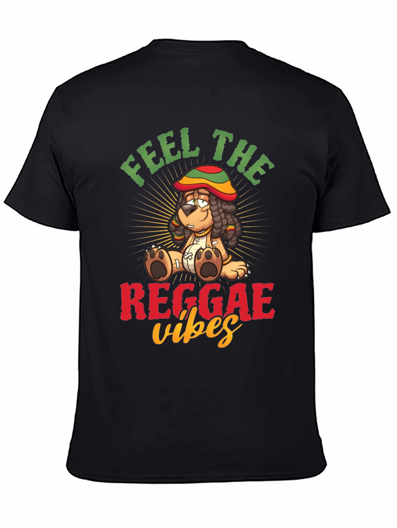 Feel the Reggae Vibes Dog T-Shirt – Cool Music Graphic Tee
