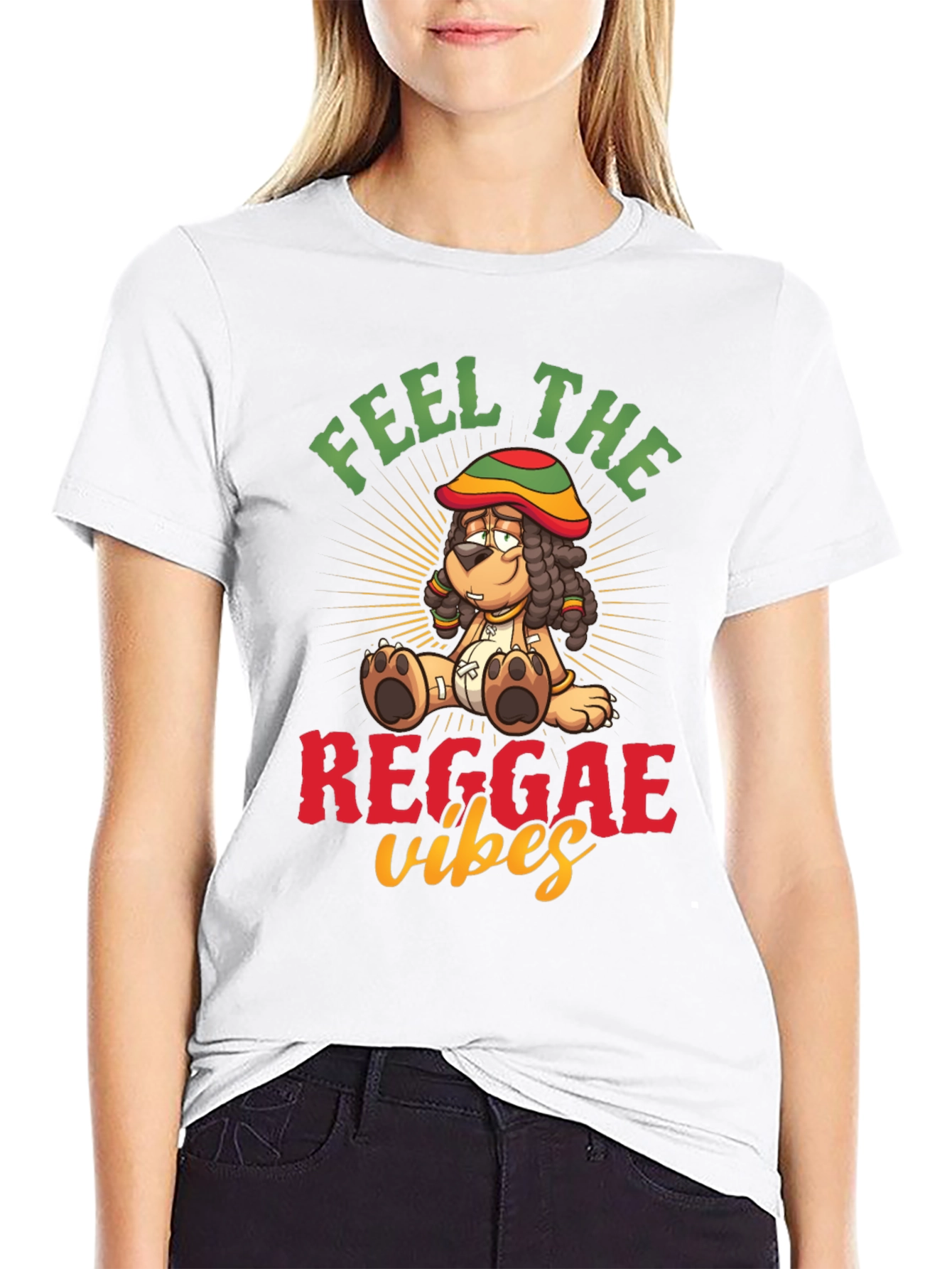 Feel the Reggae Vibes Dog T-Shirt – Cool Music Graphic Tee