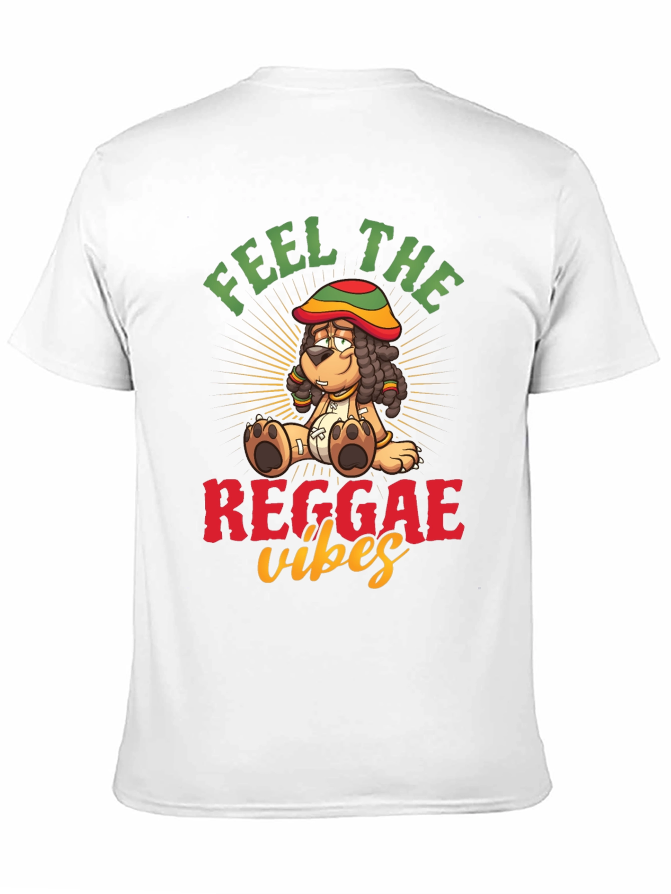 Feel the Reggae Vibes Dog T-Shirt – Cool Music Graphic Tee