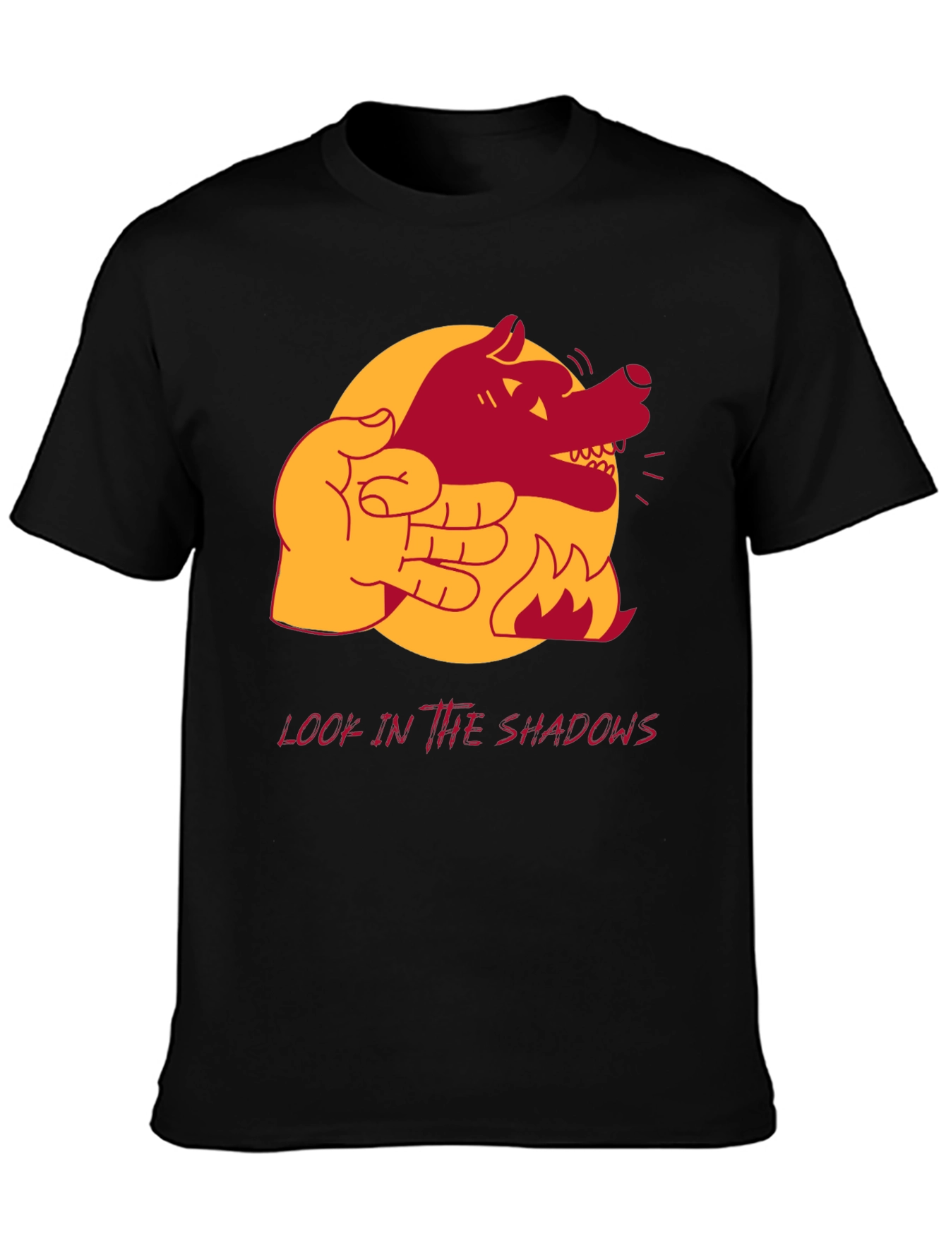Shadow Wolf Hand Puppet Graphic Tee
